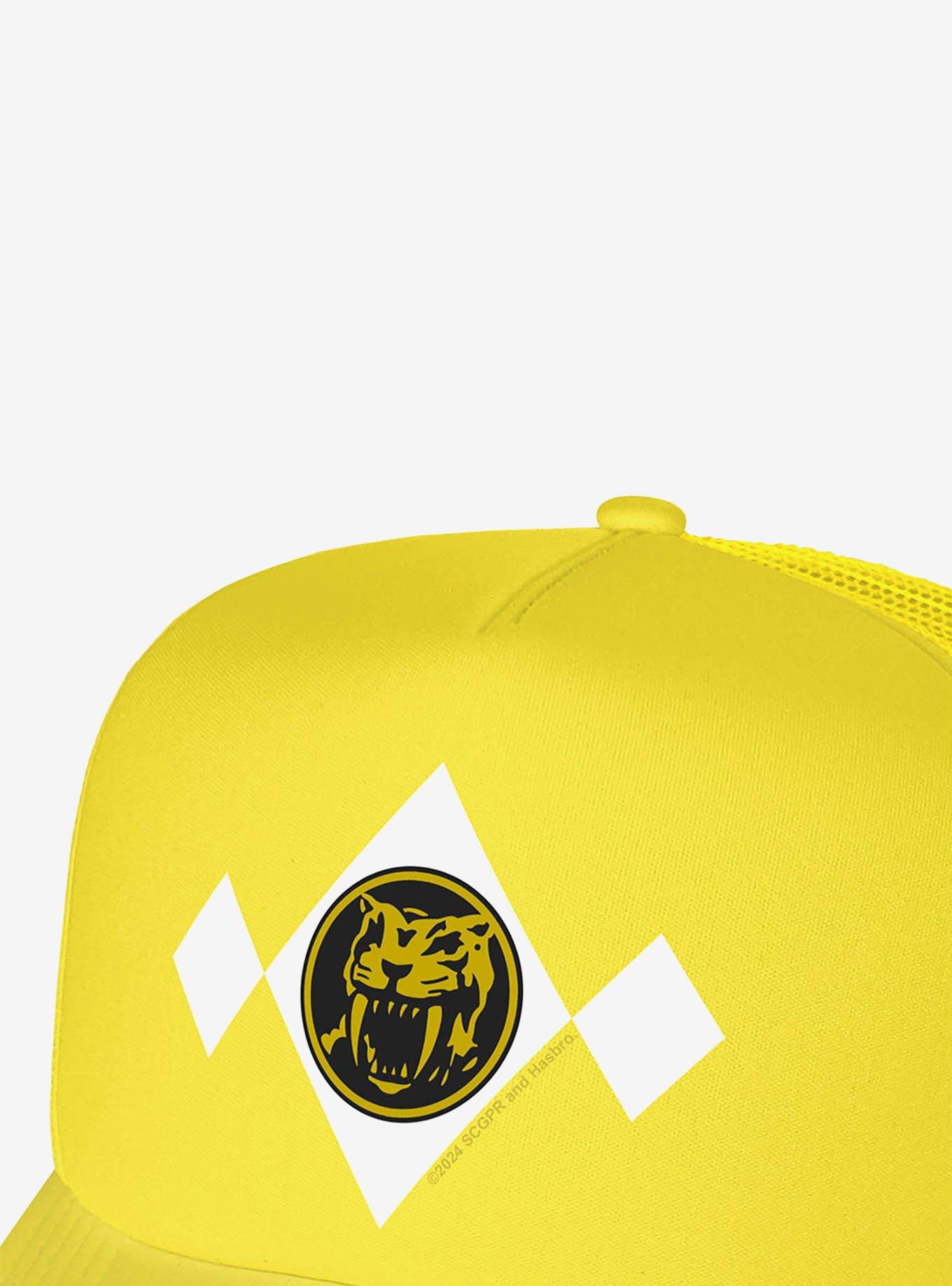 Power Rangers Yellow Chest Medallion Foam Trucker Hat, , hi-res