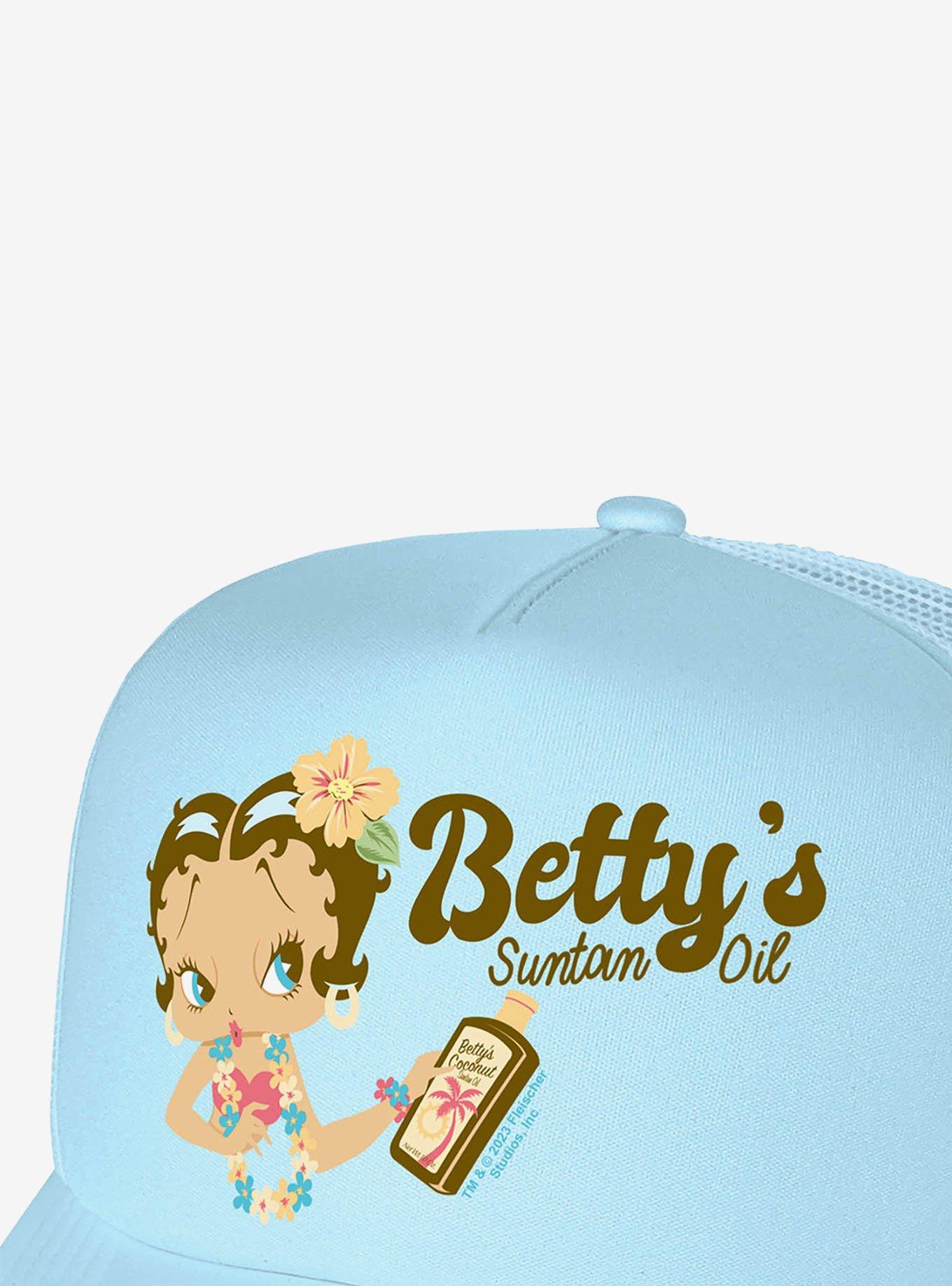 Betty Boop Betty's Suntan Oil Foam Trucker Hat, , hi-res