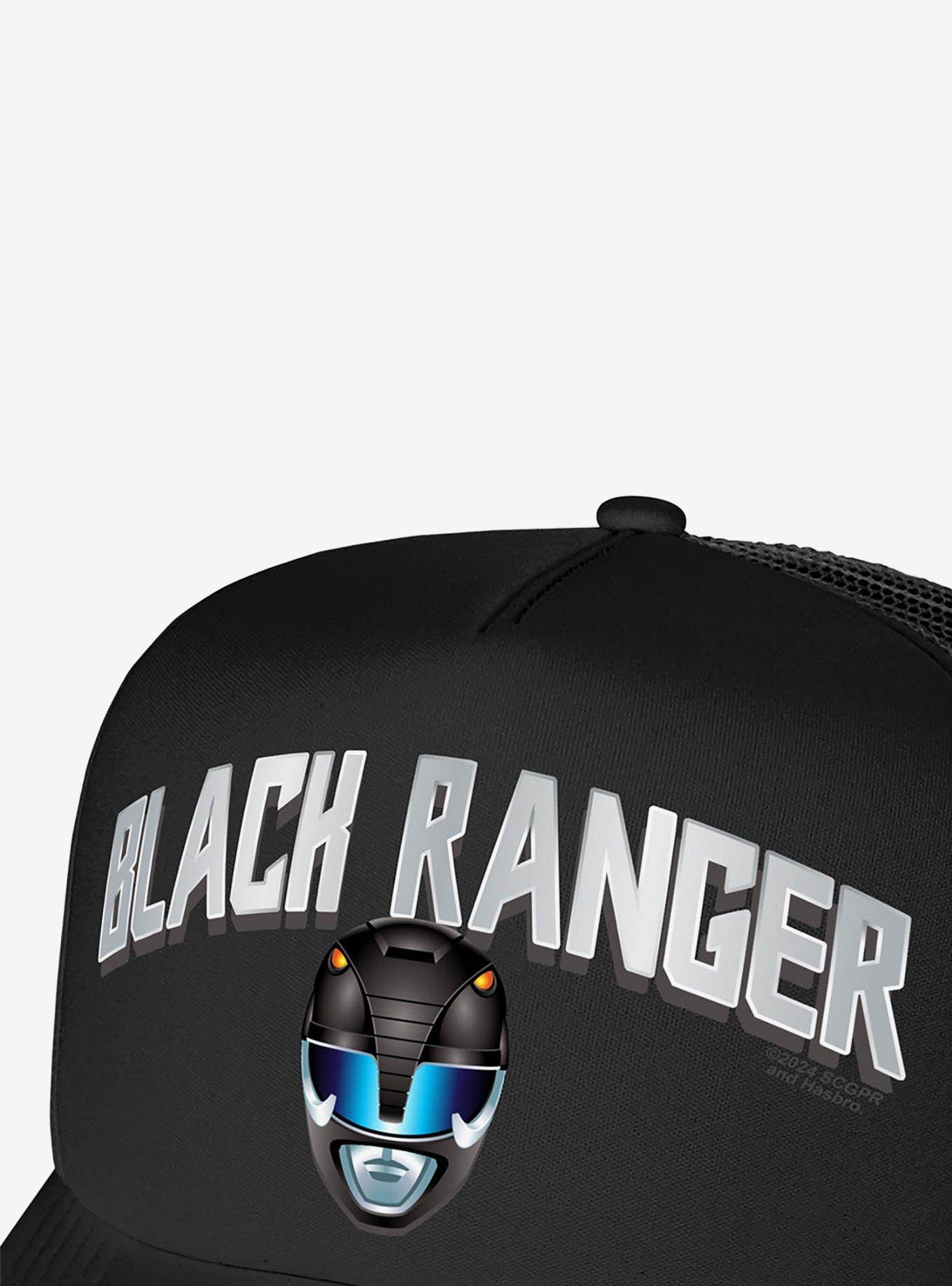 Power Rangers Black Ranger Helmet Foam Trucker Hat, , hi-res