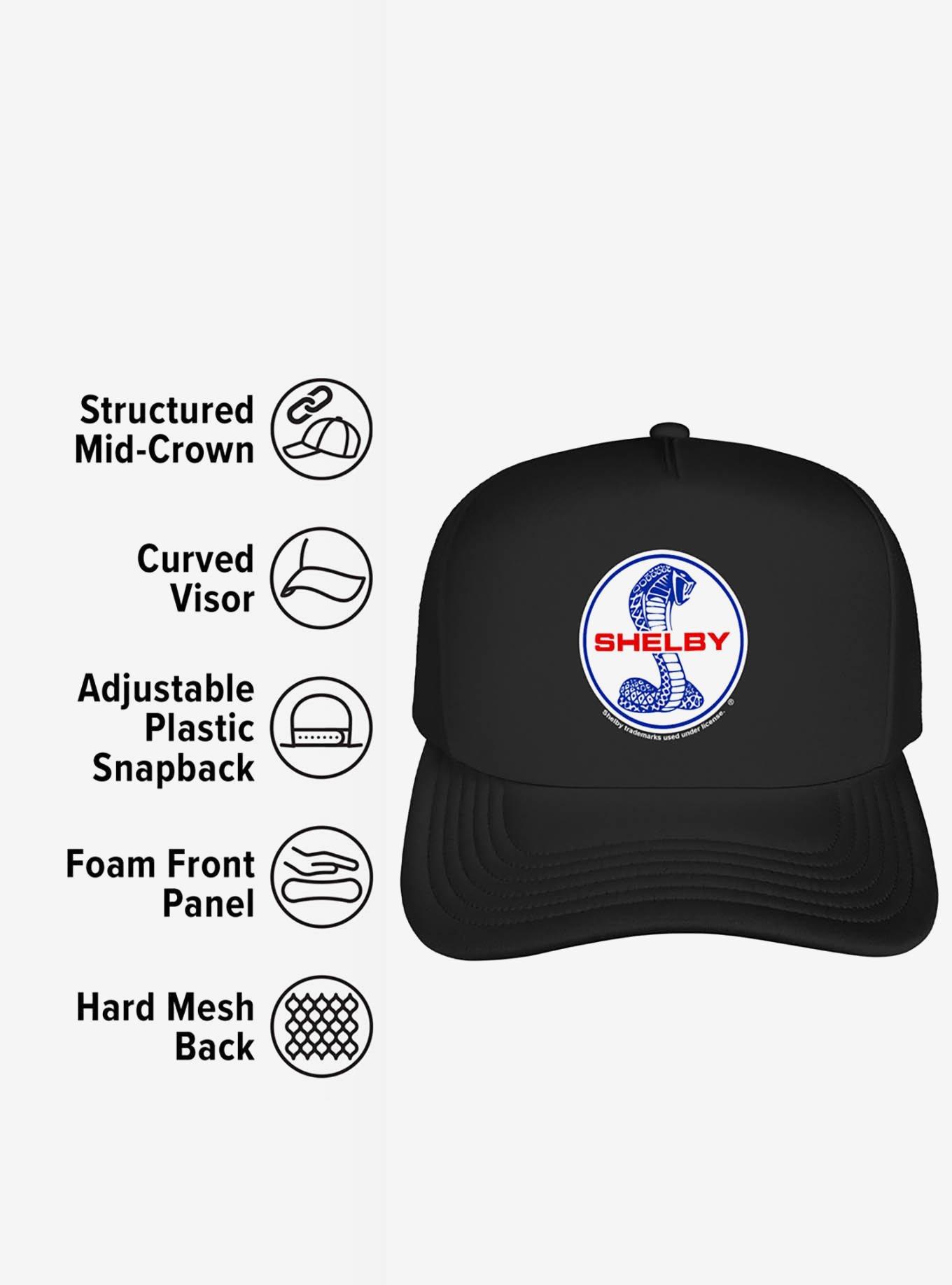 Shelby Cobra Patriotic Logo Foam Trucker Hat, , alternate