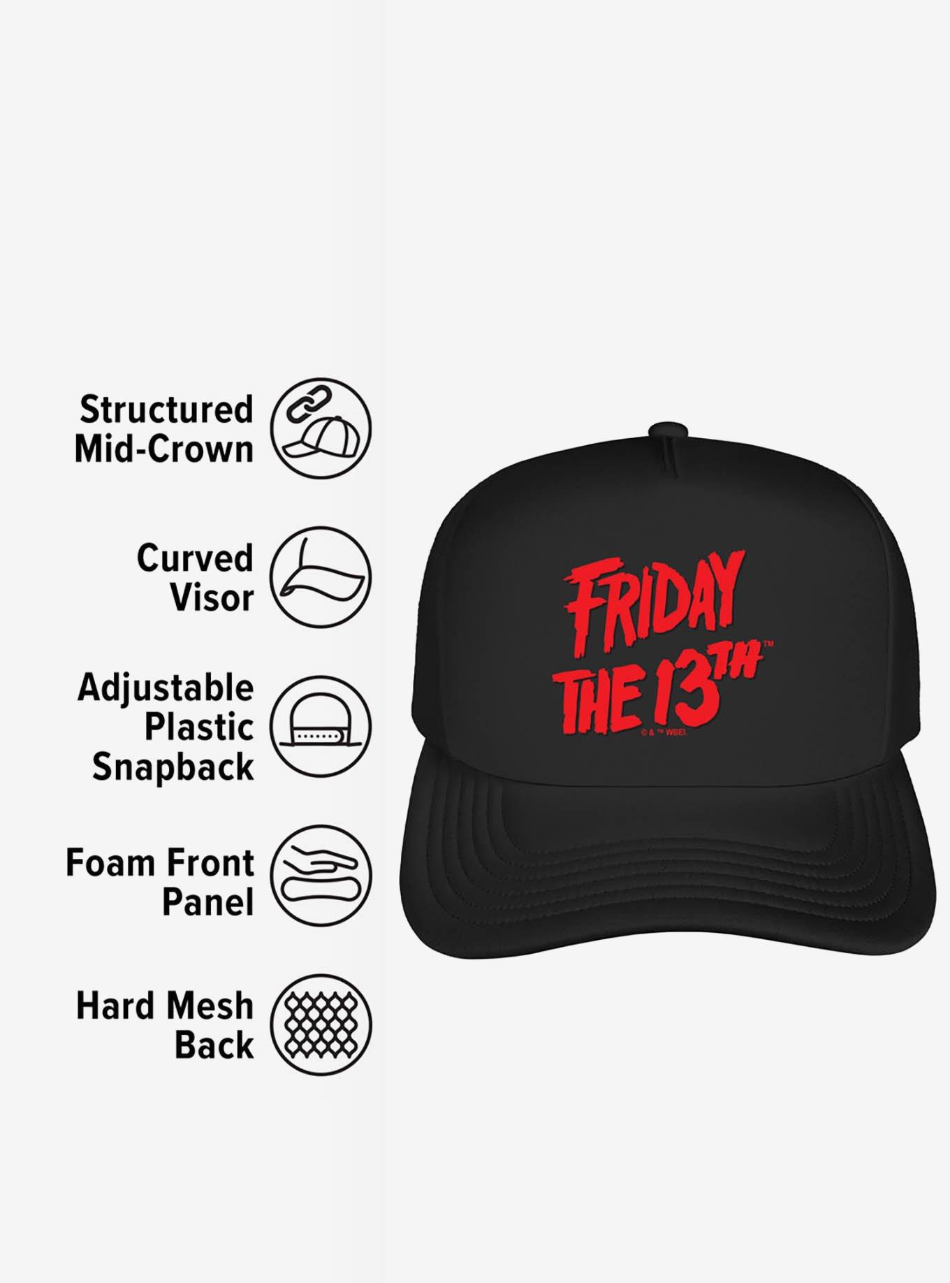 Friday The 13th Logo Foam Trucker Hat, , alternate