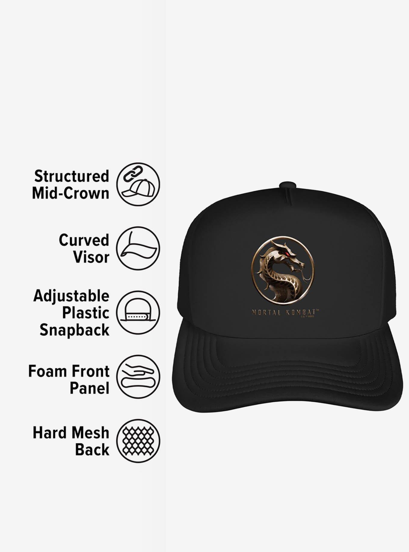 Mortal Kombat Movie Logo Foam Trucker Hat, , alternate