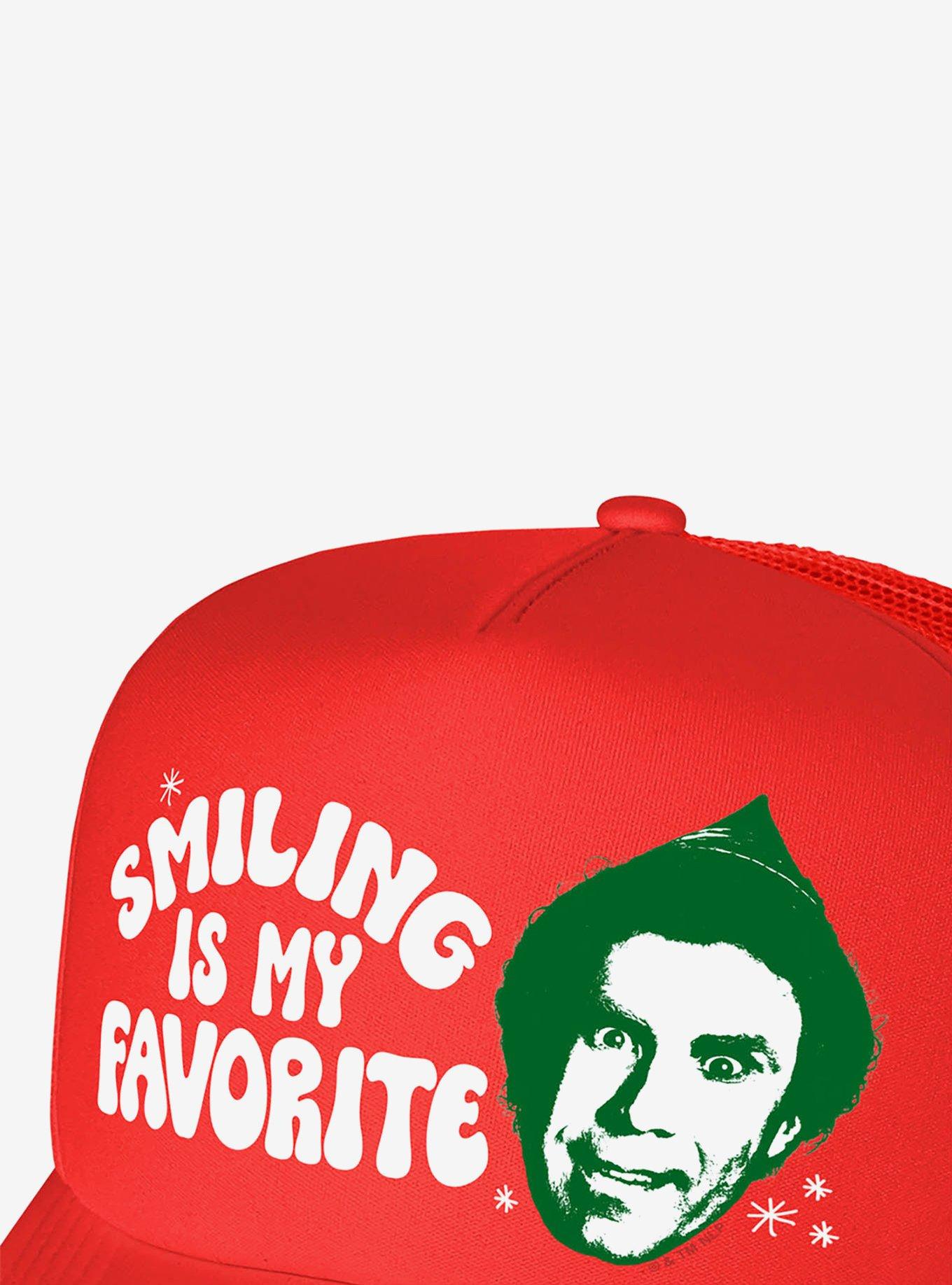 Elf Smiling Is My Favorite Foam Trucker Hat, , hi-res