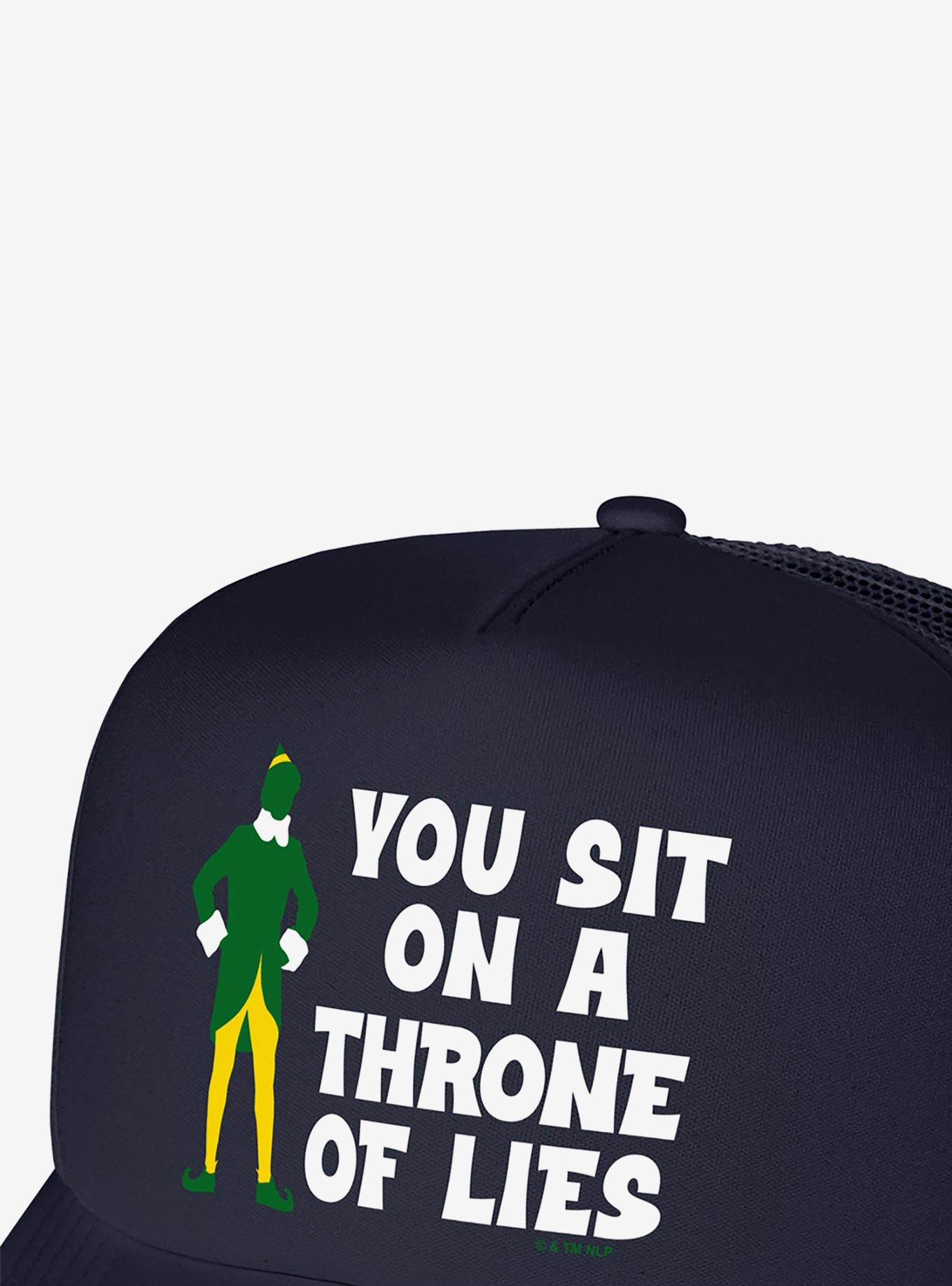 Elf You Sit On A Throne Of Lies Foam Trucker Hat, , hi-res