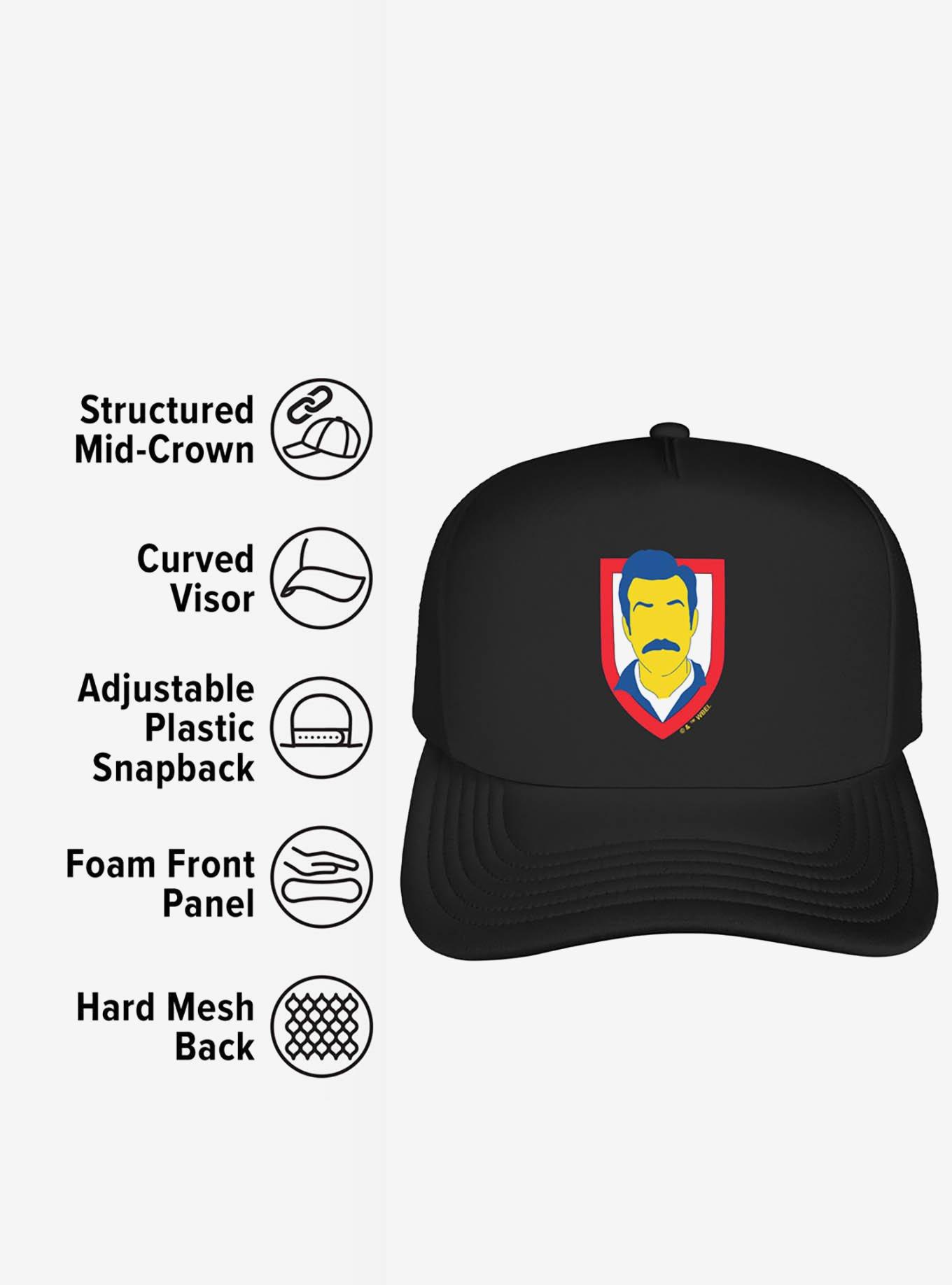 Ted Lasso Mustache Foam Trucker Hat, , alternate