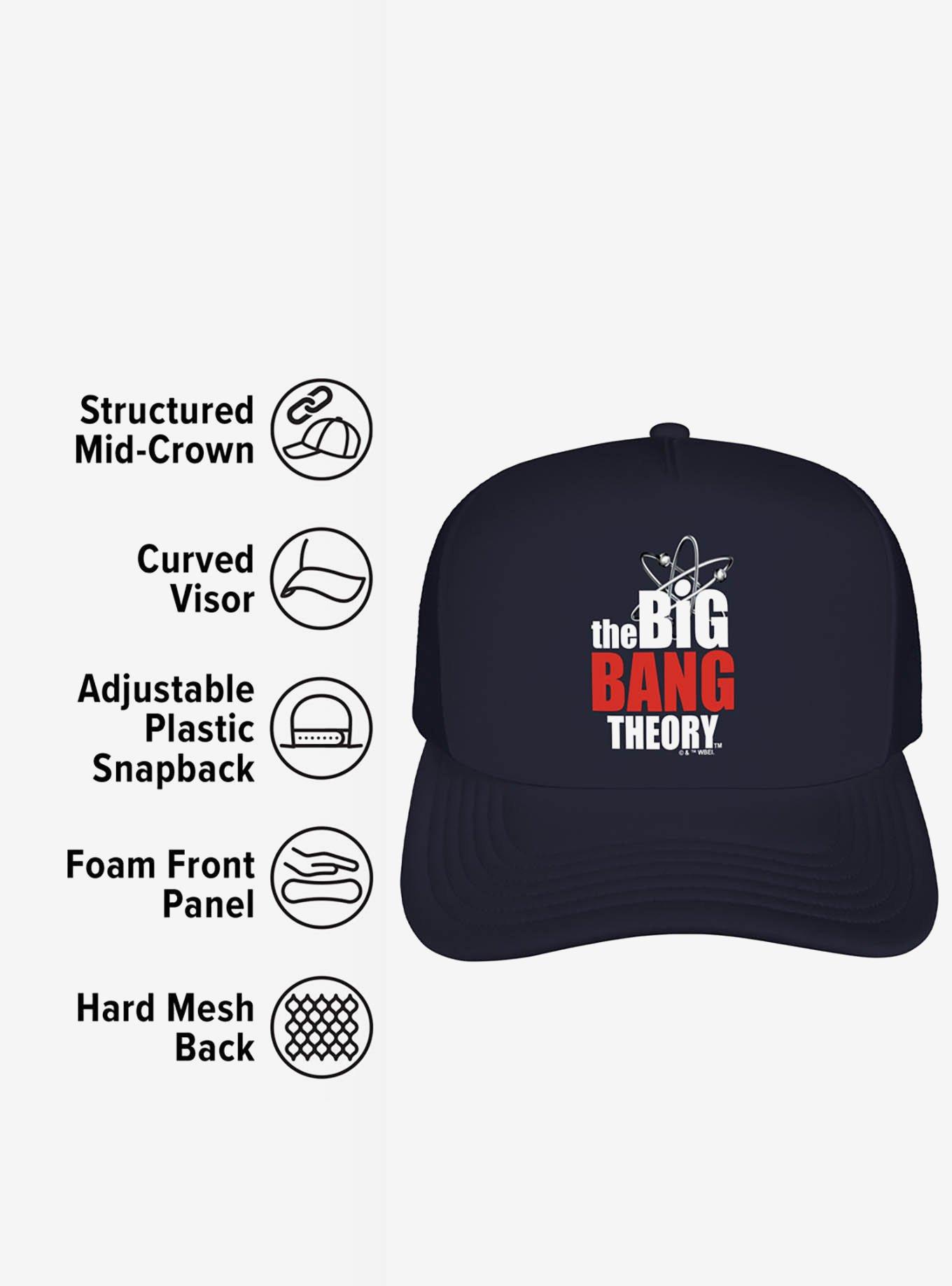 Big Bang Theory Logo Foam Trucker Hat, , alternate
