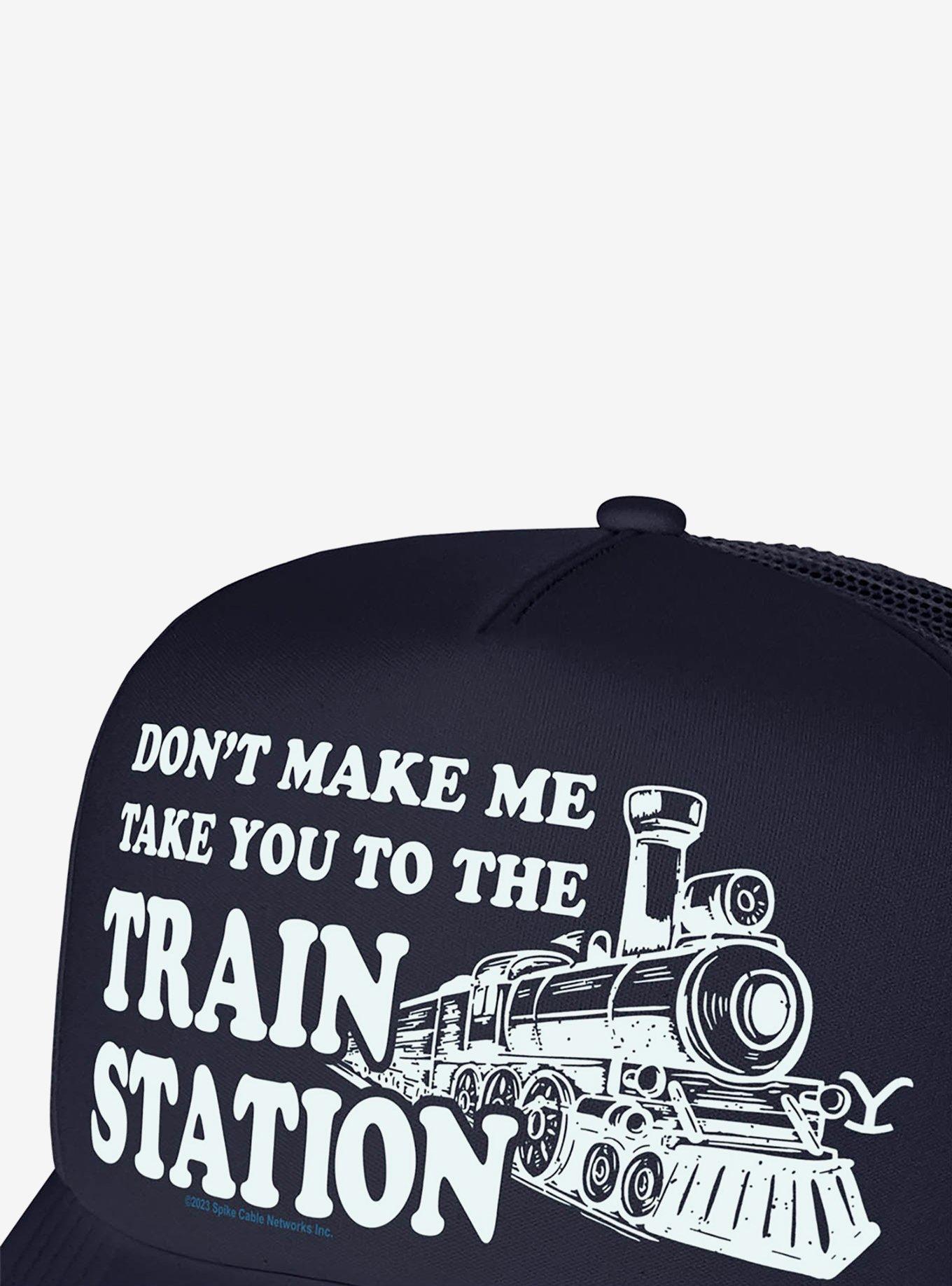 Yellowstone Train Station Foam Trucker Hat, , hi-res