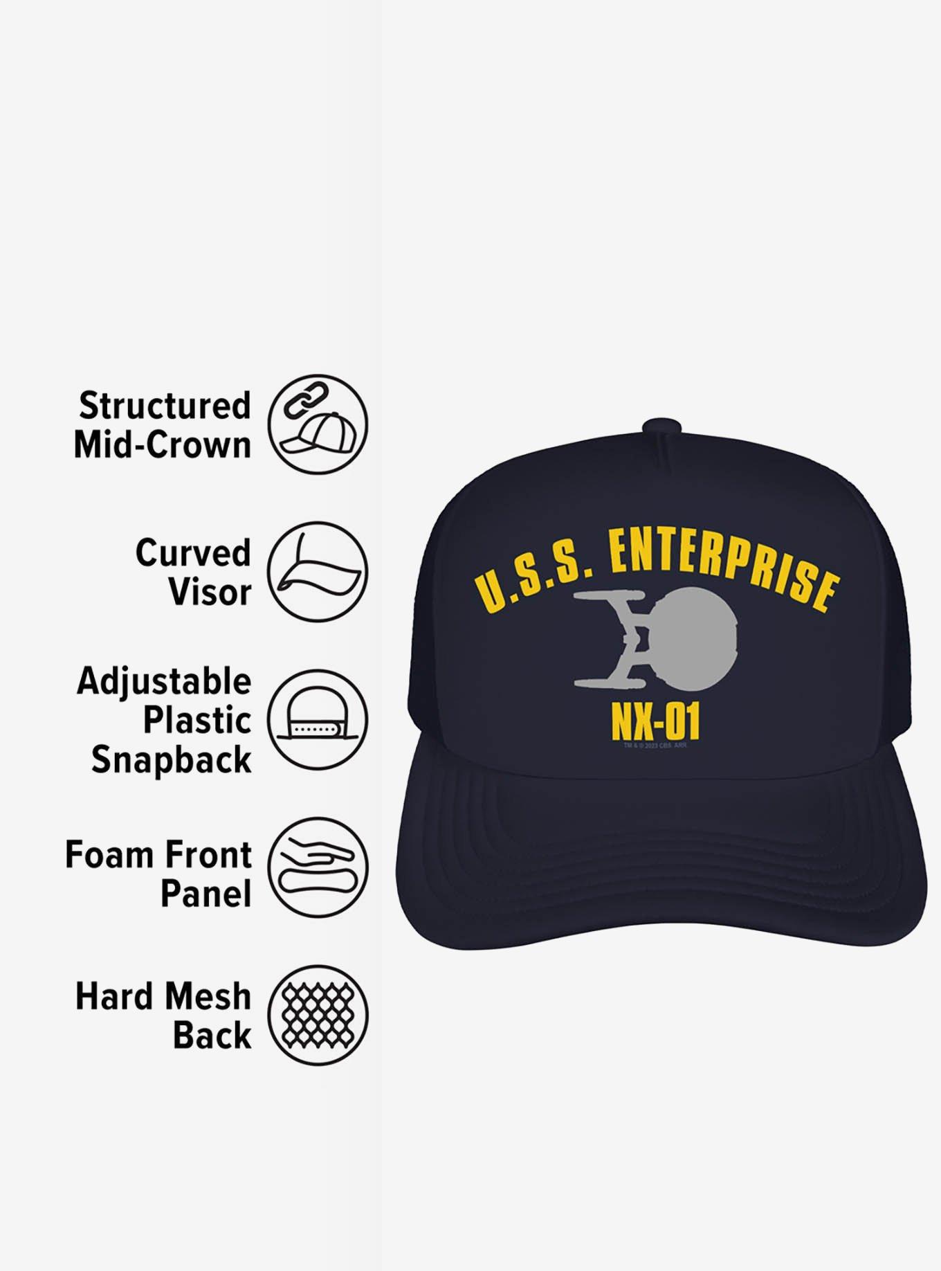 Star Trek: Enterprise Series Nx-01 Foam Trucker Hat, , alternate