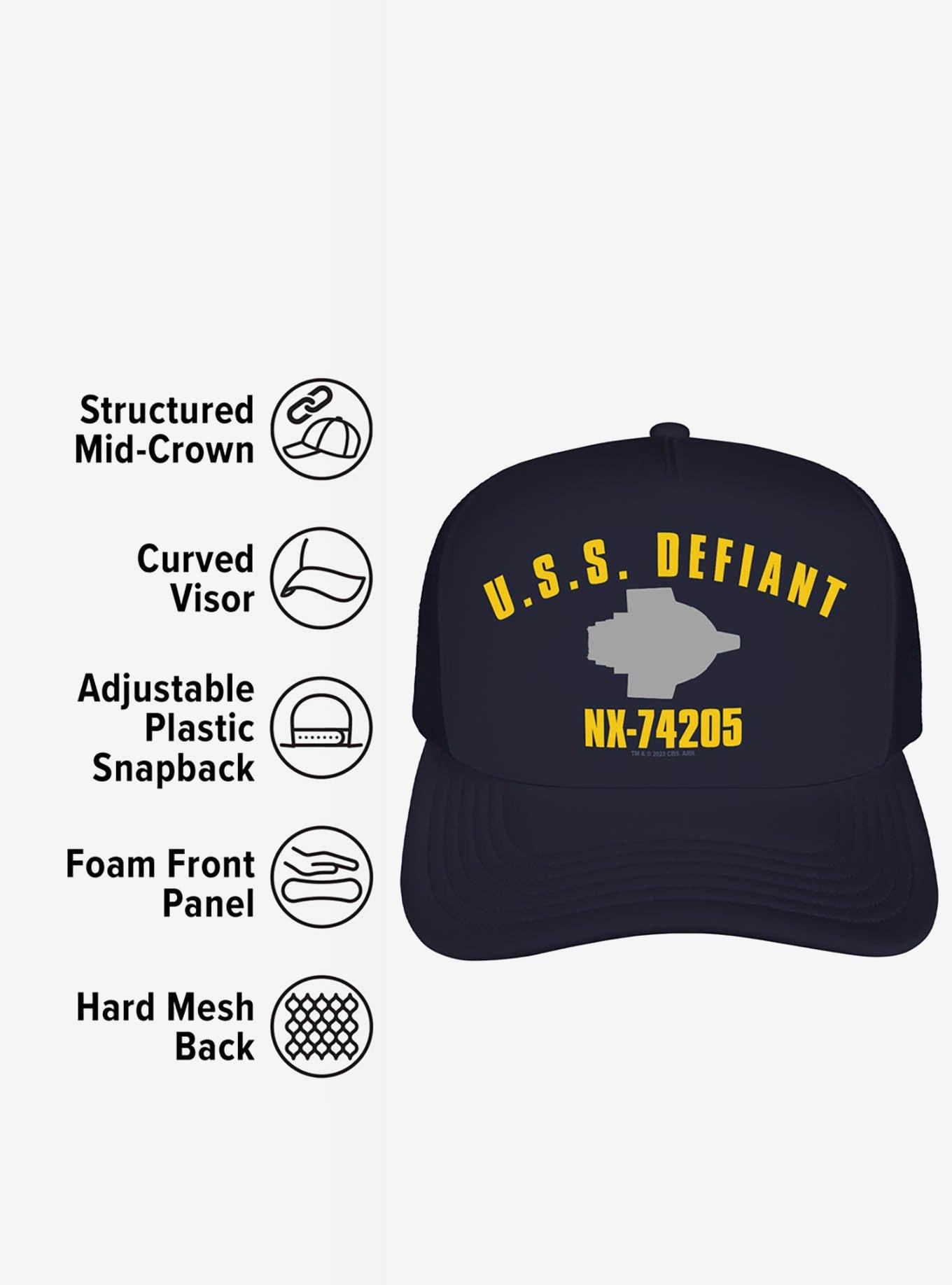 Star Trek: Deep Space Nine Defiant Nx-74205 Foam Trucker Hat, , alternate