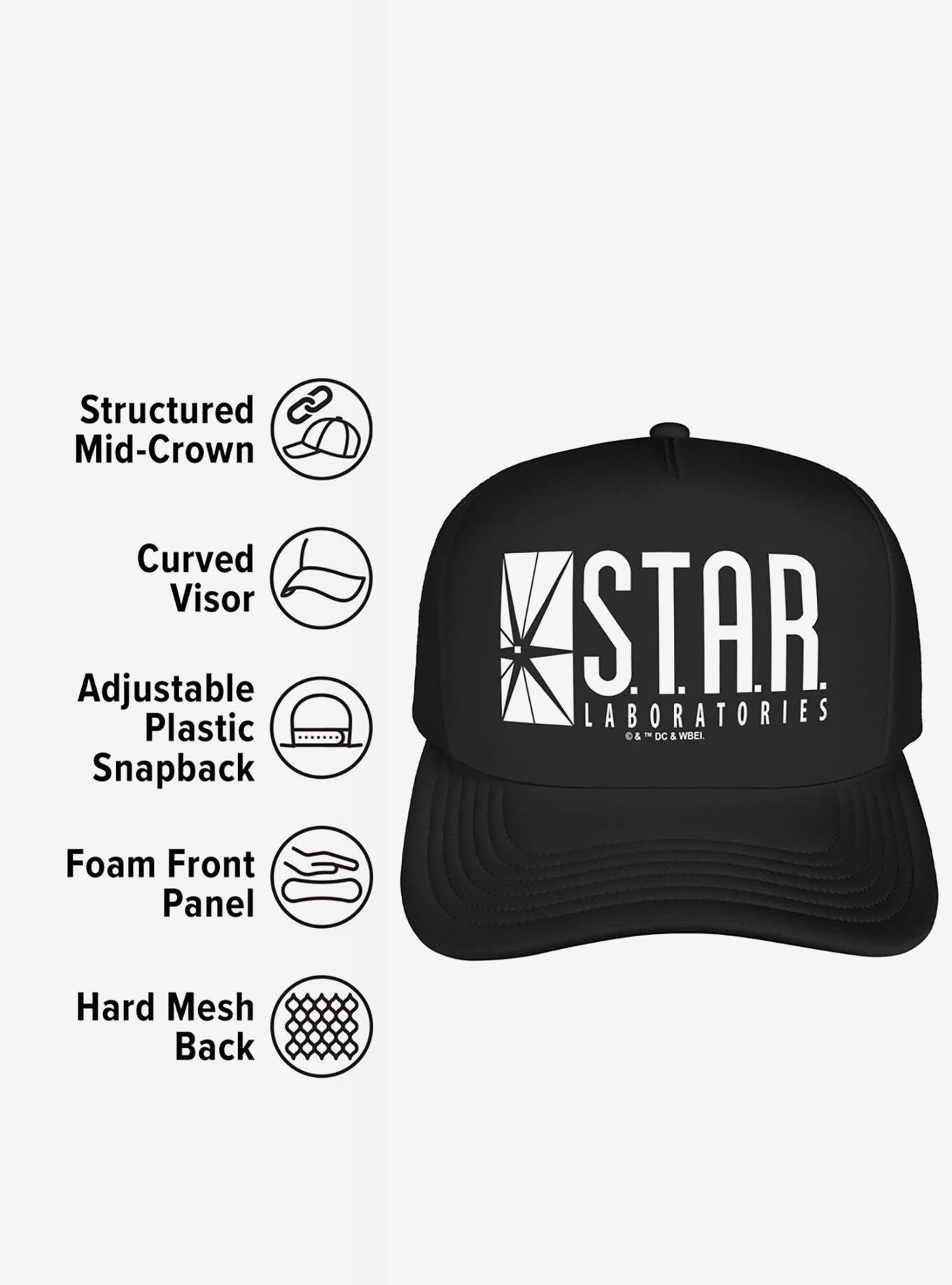 The Flash STAR Laboratories Logo Foam Trucker Hat, , alternate