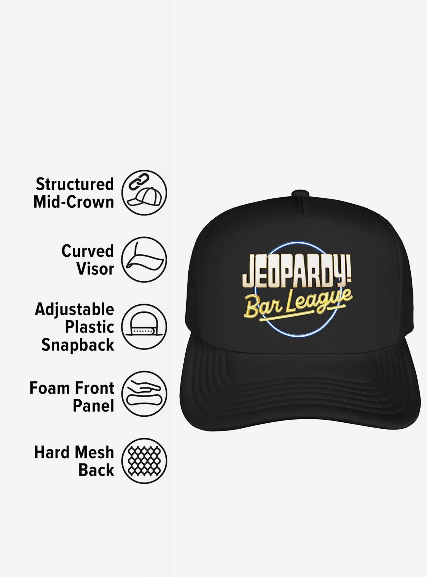 Jeopardy Bar League Logo Foam Trucker Hat, , alternate