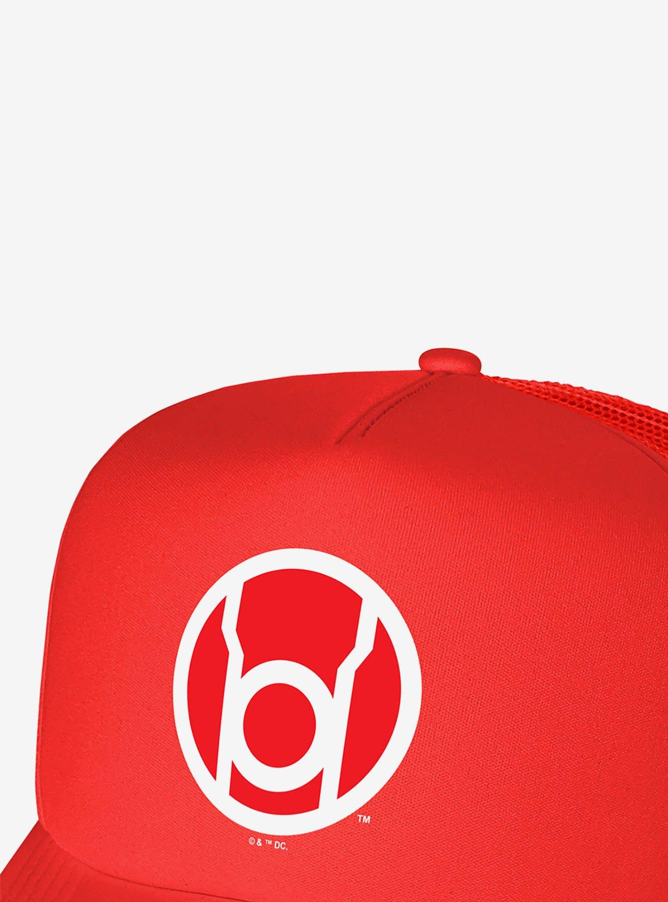 Green Lantern Blackest Night Red Lantern Logo Foam Trucker Hat, , hi-res