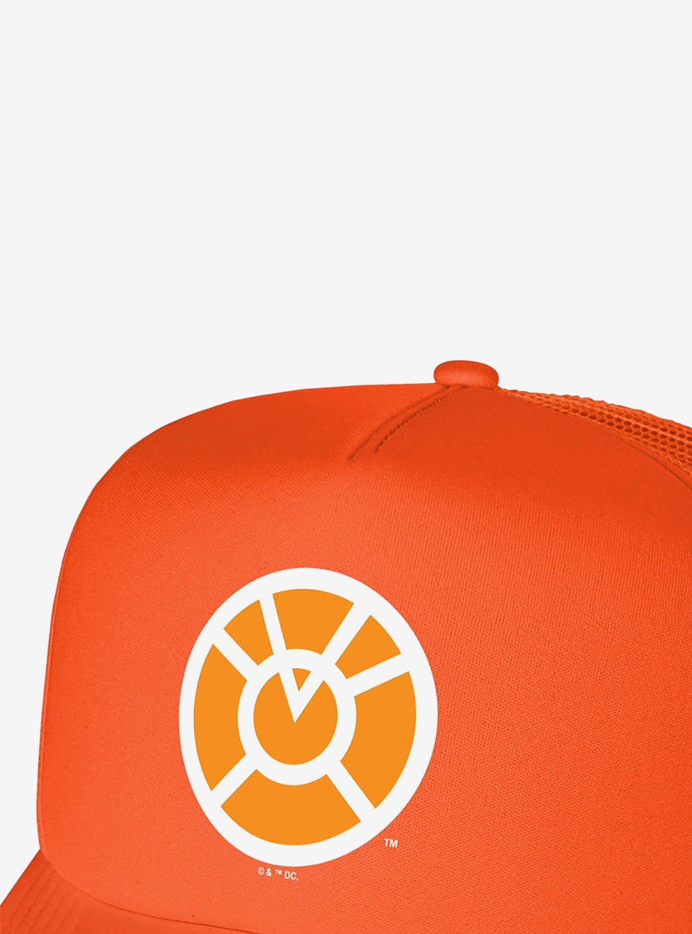 Green Lantern Blackest Night Orange Lantern Logo Foam Trucker Hat, , hi-res