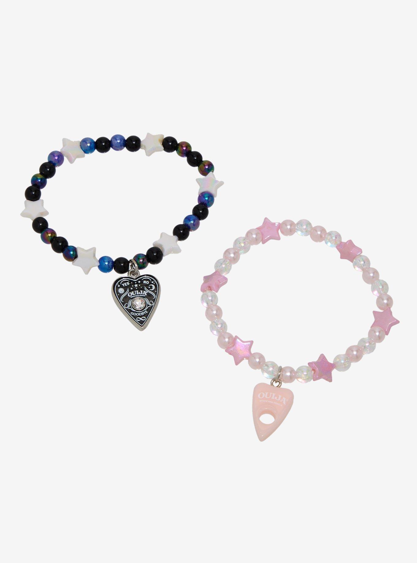 Ouija Planchette Best Friend Bead Bracelet Set, , hi-res