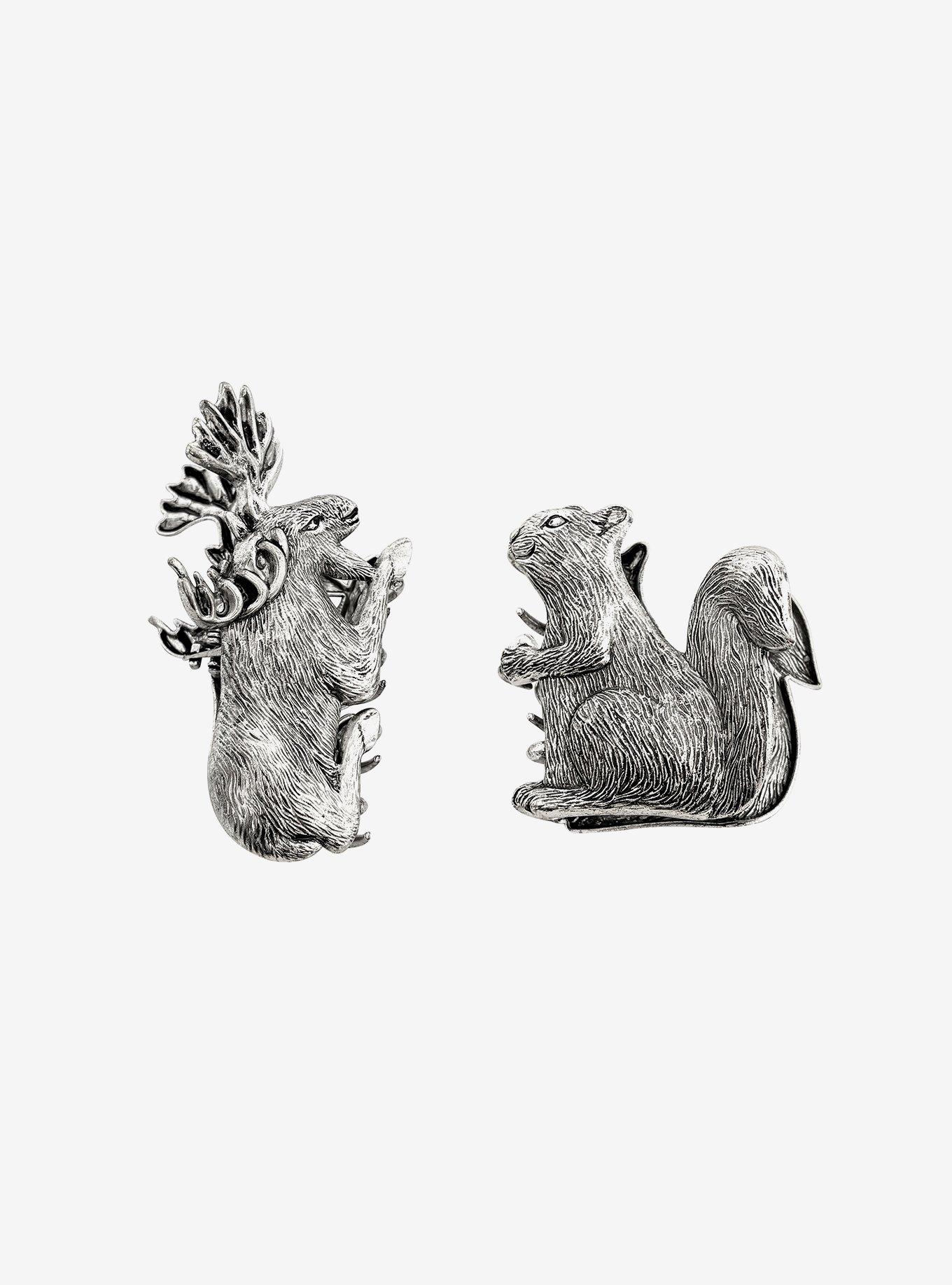 Supernatural Moose & Squirrel Claw Hair Clip Set, , hi-res