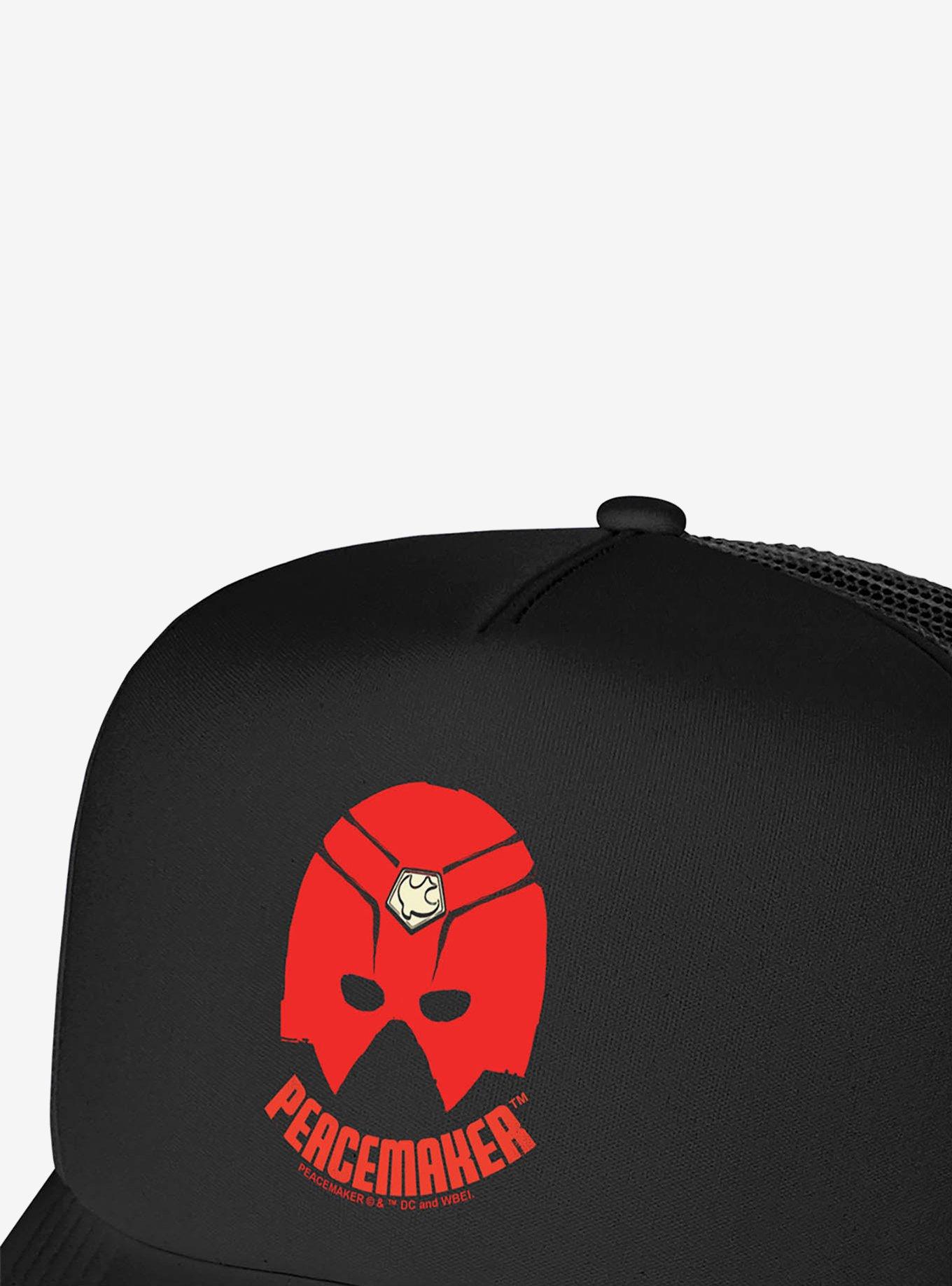 Peacemaker Splatter Helmet Icon Foam Trucker Hat, , hi-res
