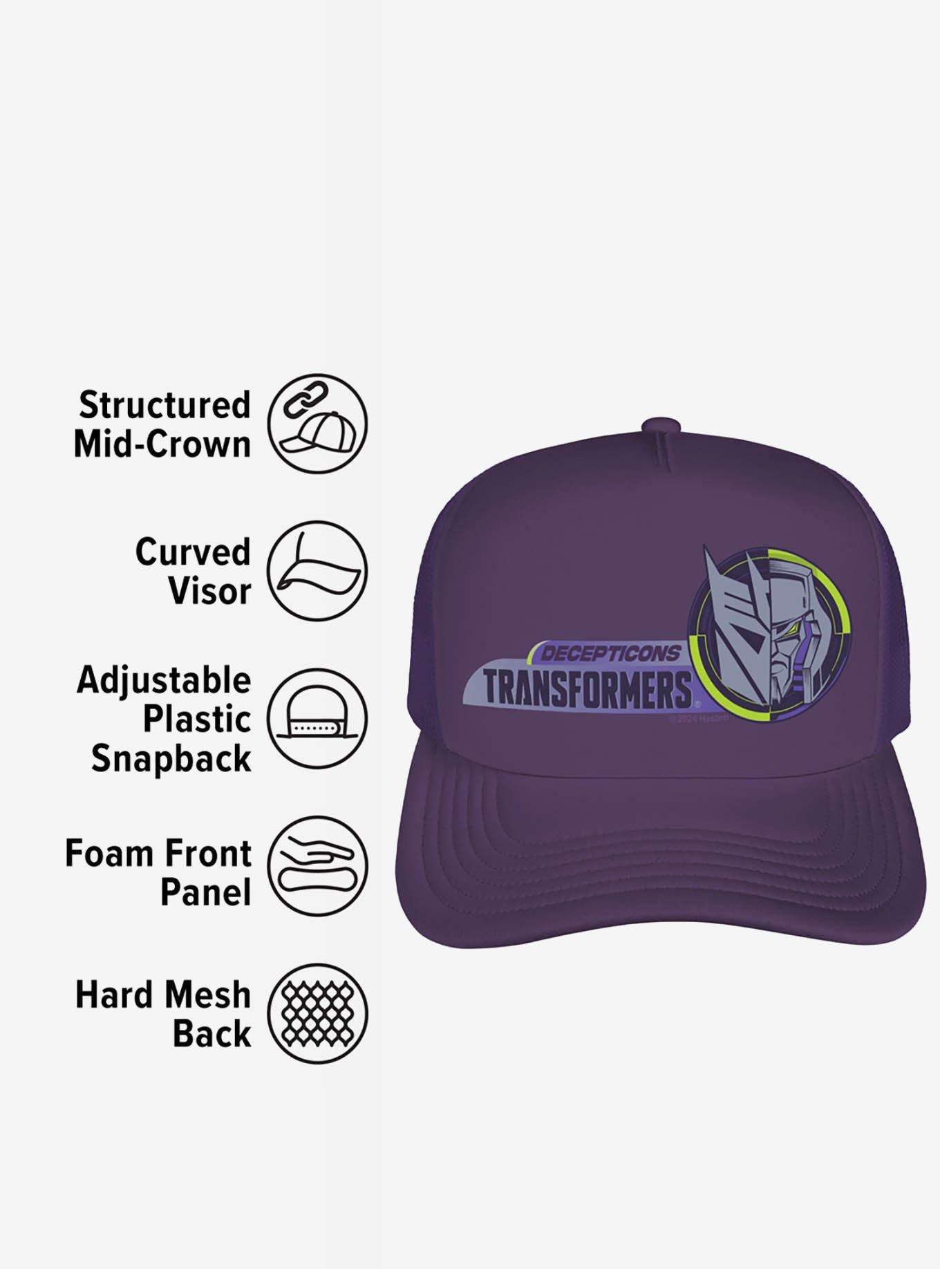 Transformers Split Face Megatron Foam Trucker Hat, , alternate