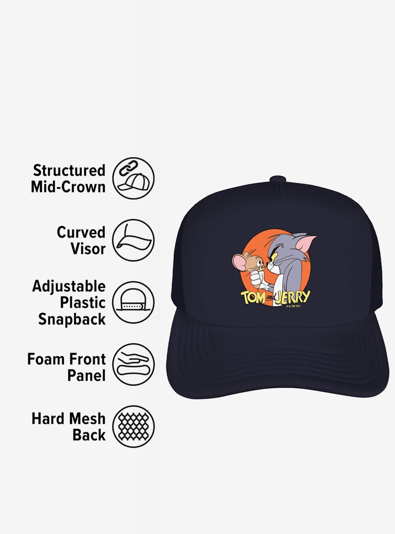Tom And Jerry Characters Foam Trucker Hat, , alternate