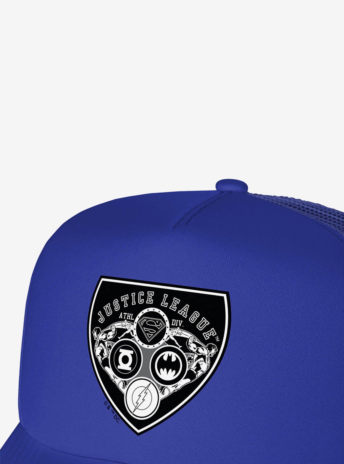 Justice League Athletic Shield Logo Foam Trucker Hat, , hi-res