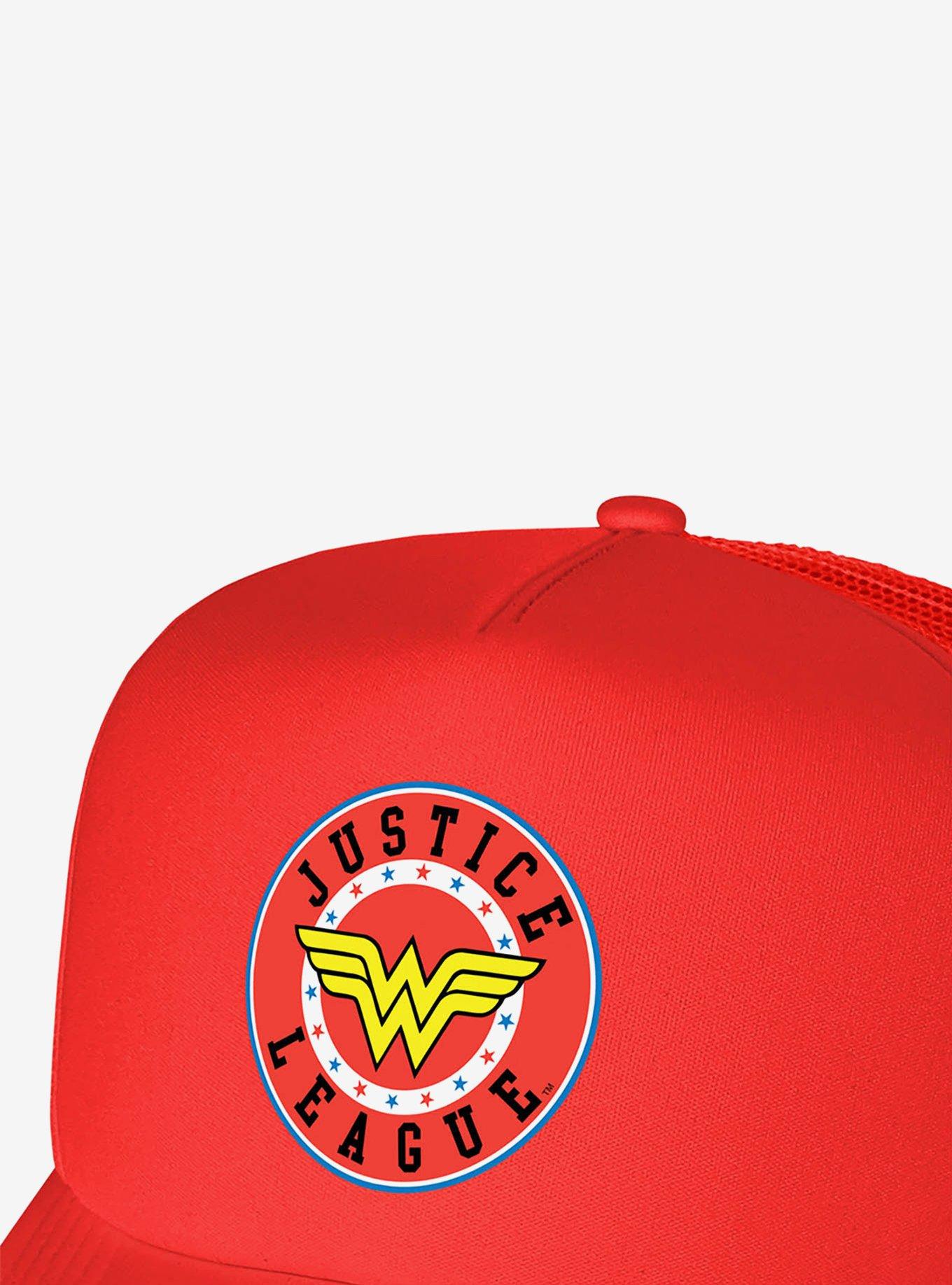 Justice League Wonder Woman Athletic Logo Foam Trucker Hat, , hi-res
