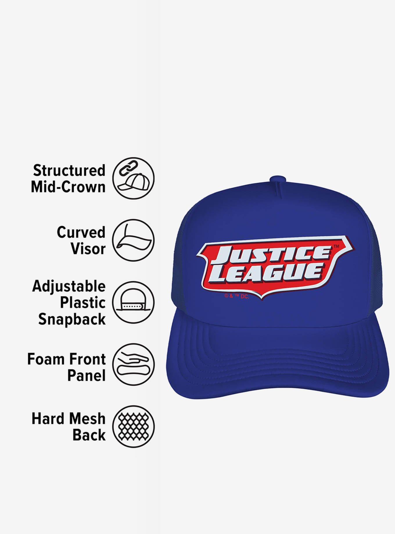 Justice League Logo Foam Trucker Hat, , alternate