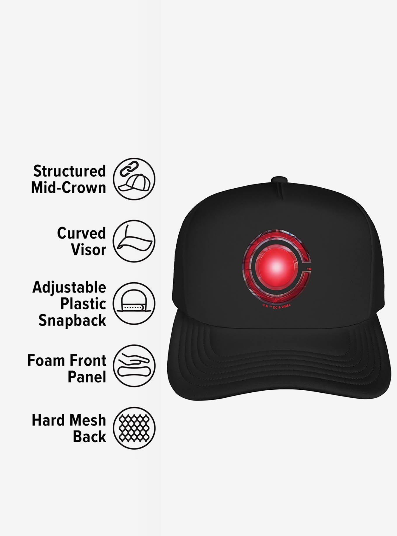 Justice League Cyborg Logo Foam Trucker Hat, , alternate