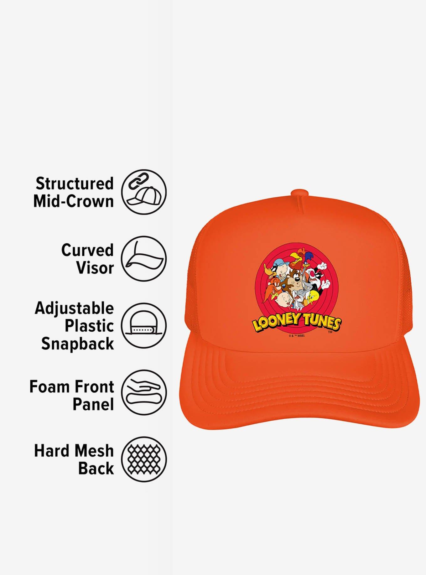 Looney Tunes Character Logo Foam Trucker Hat, , alternate