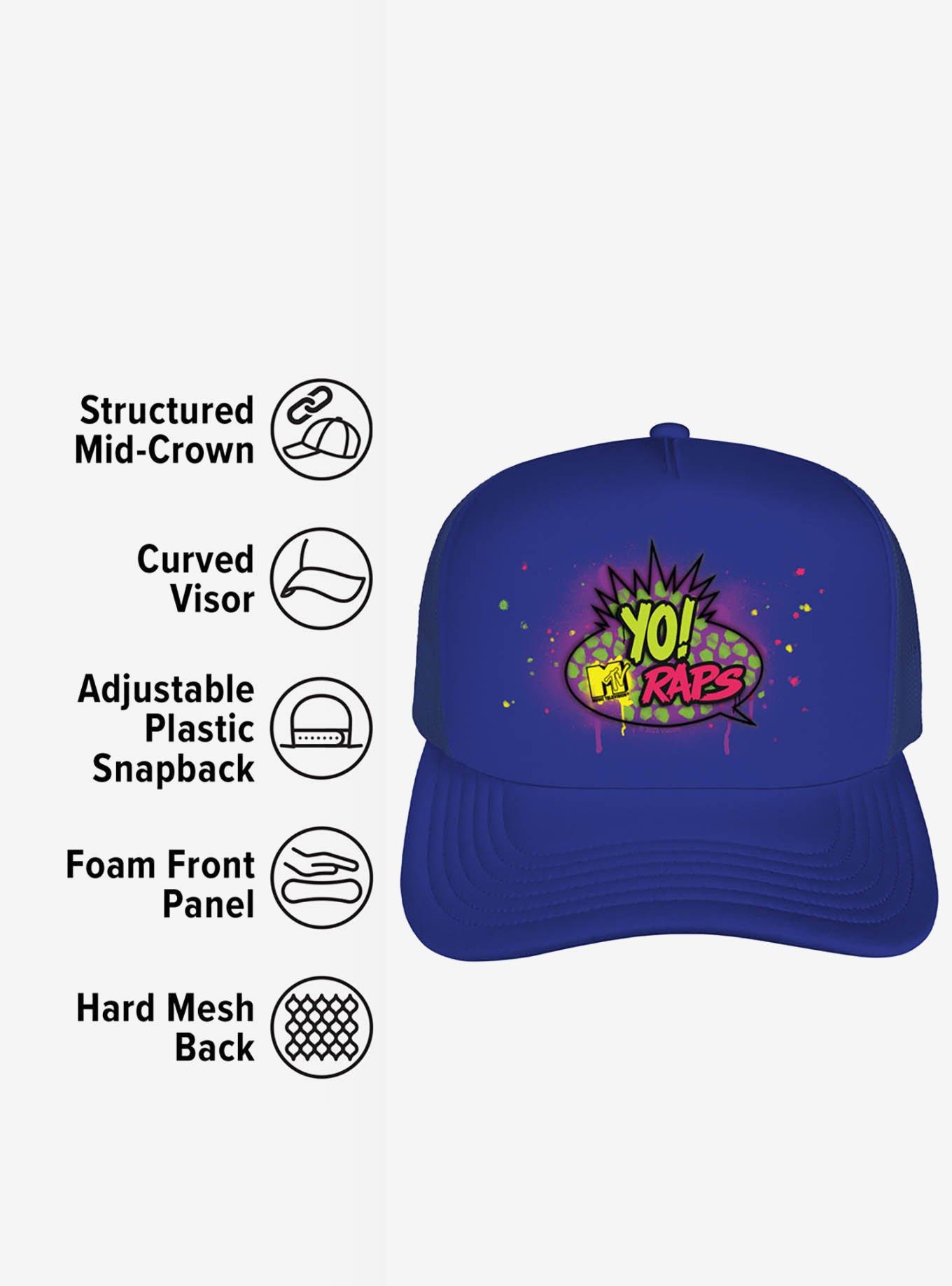 Yo! MTV Raps Logo Foam Trucker Hat, , alternate