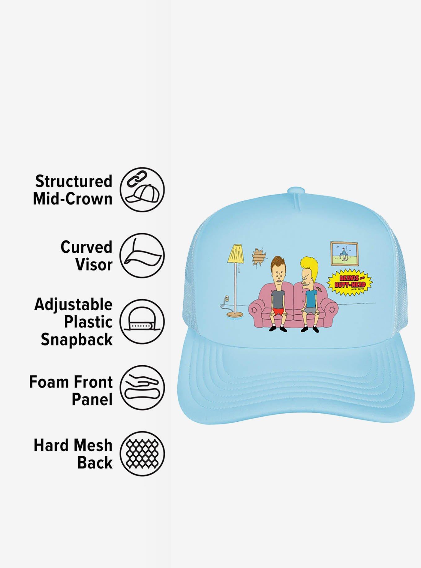 Beavis And Butthead Couch Foam Trucker Hat, , alternate