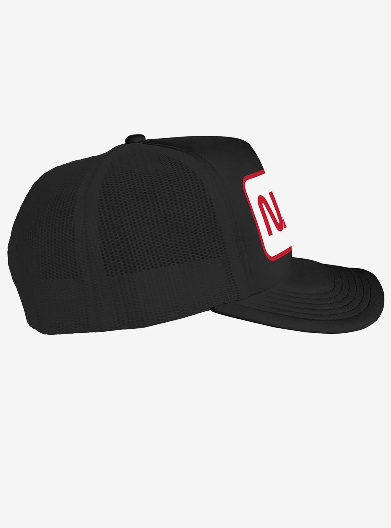 NASA Rectagular Worm Logo Foam Trucker Hat, , alternate