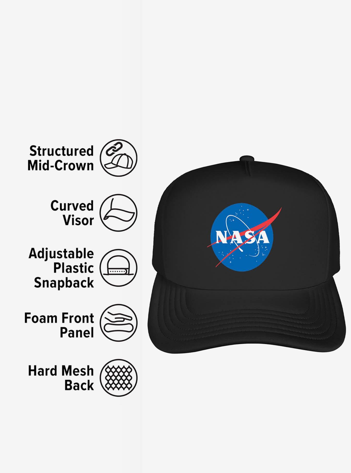 NASA Official Meatball Logo Foam Trucker Hat, , alternate