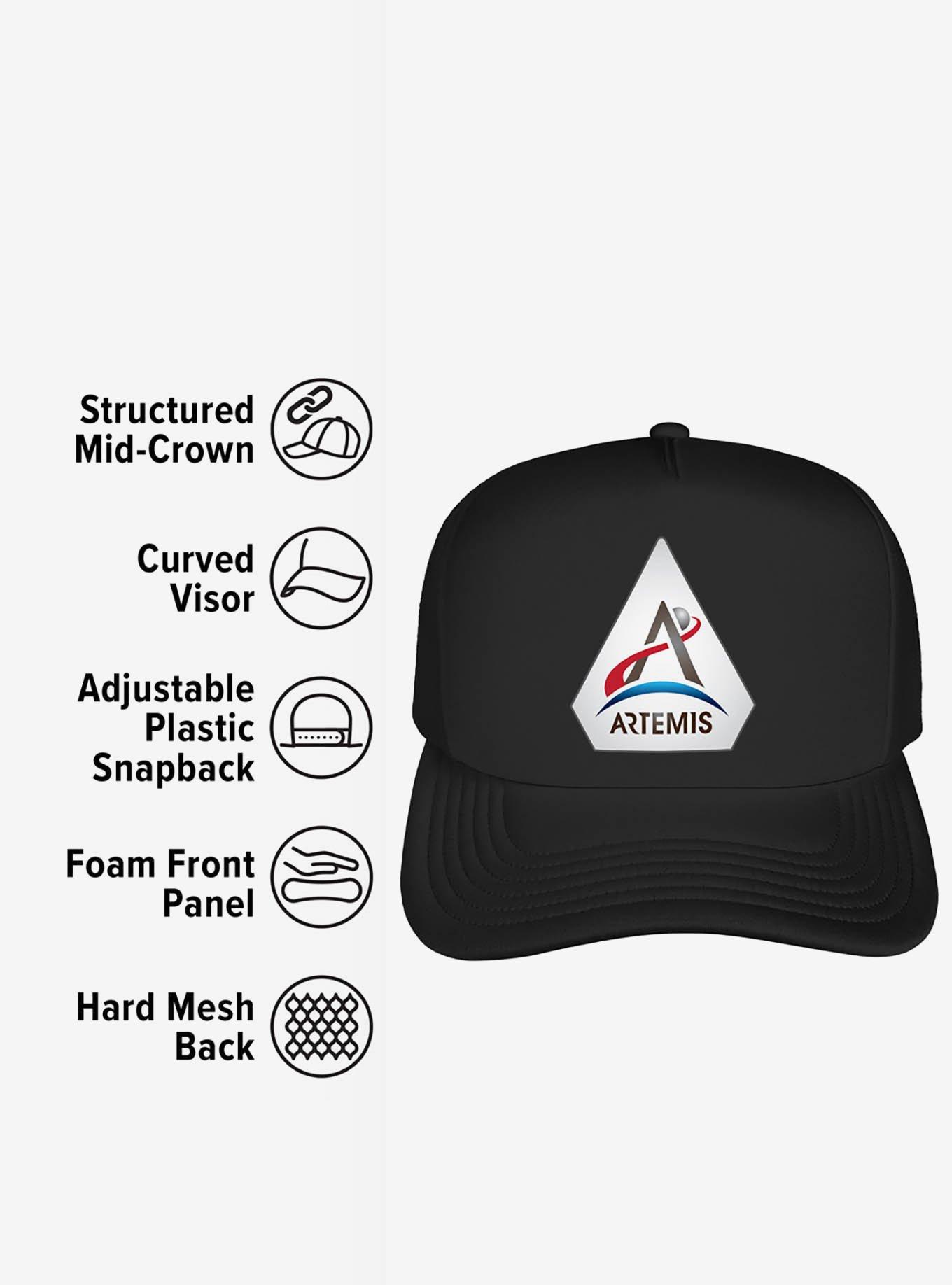 NASA Artemis Patch Foam Trucker Hat, , alternate