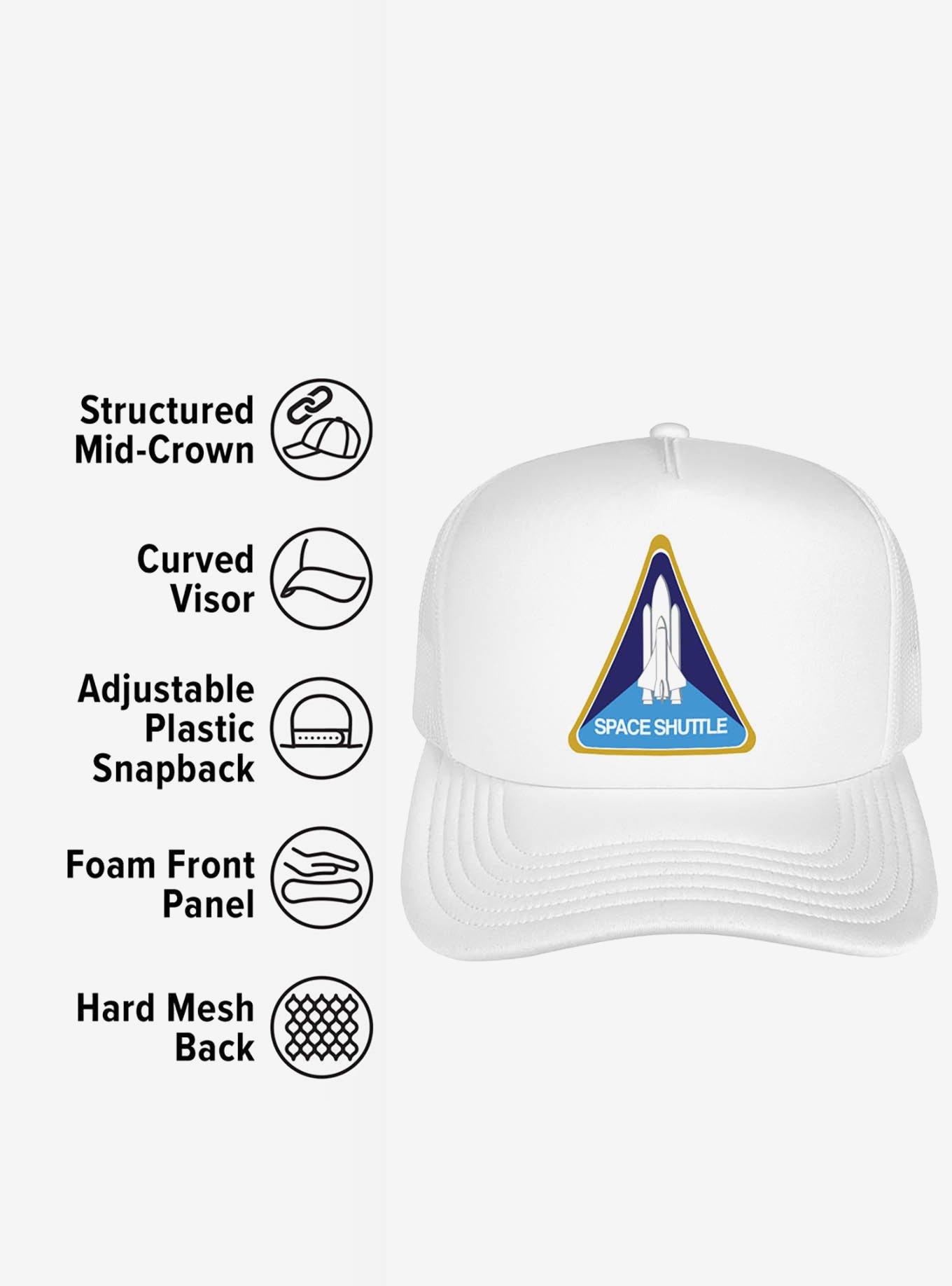 NASA Shuttle Patch Foam Trucker Hat, , alternate