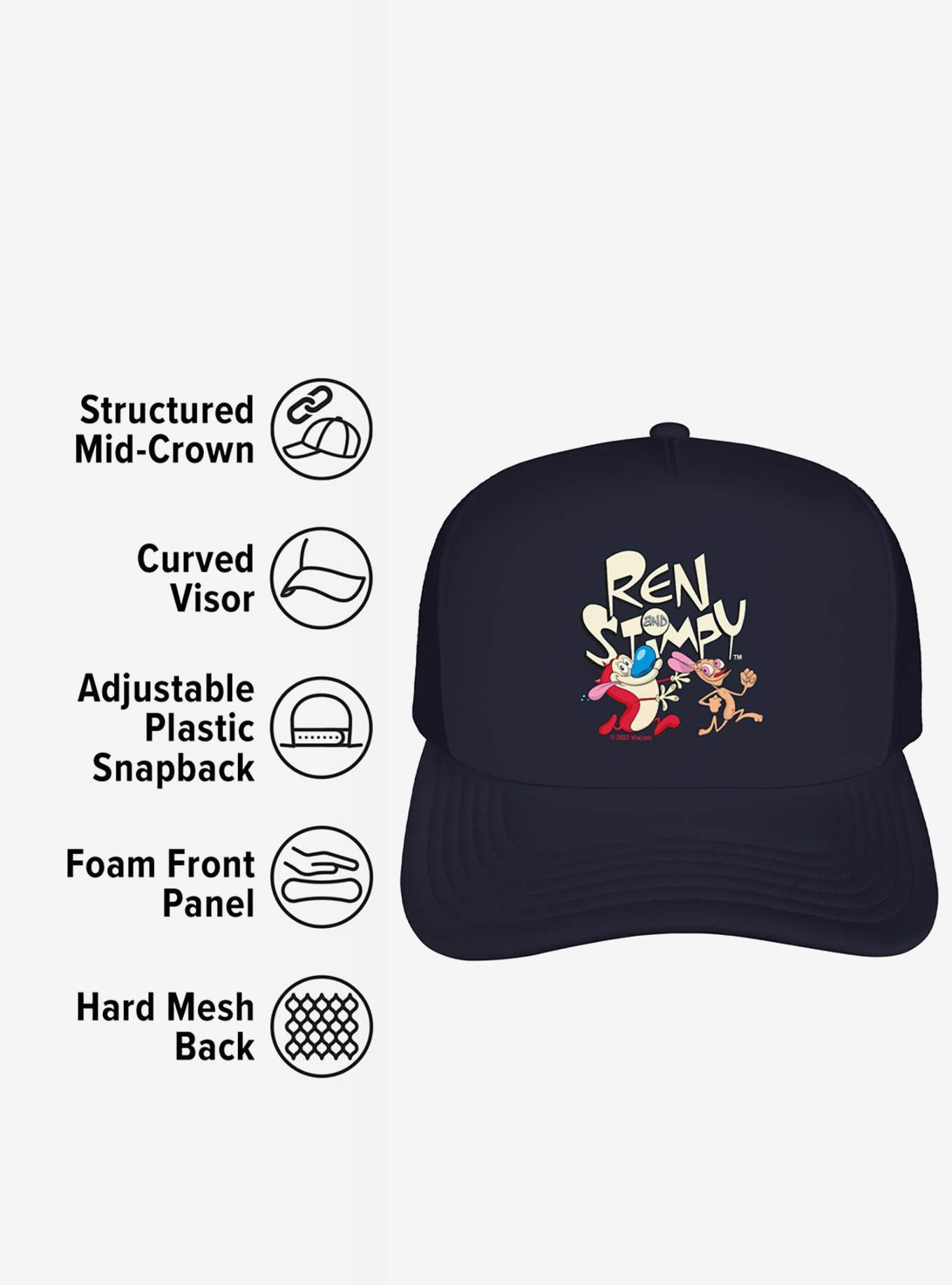 The Ren And Stimpy Show Running Foam Trucker Hat, , alternate