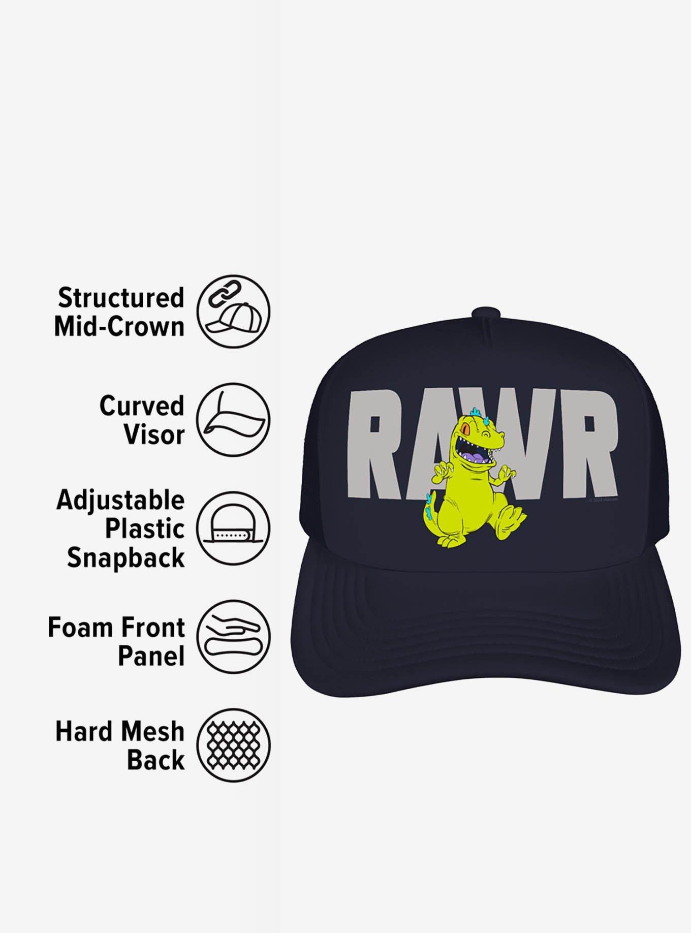 Rugrats Reptar Roar Foam Trucker Hat, , alternate