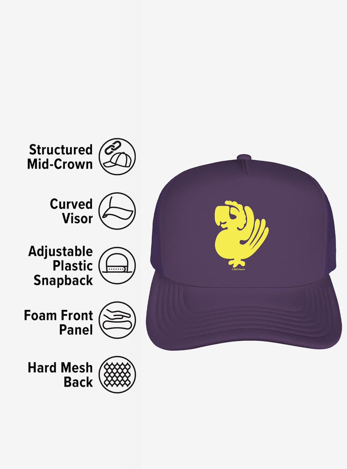 Legends Of The Hidden Temple Purple Parrots Foam Trucker Hat, , alternate