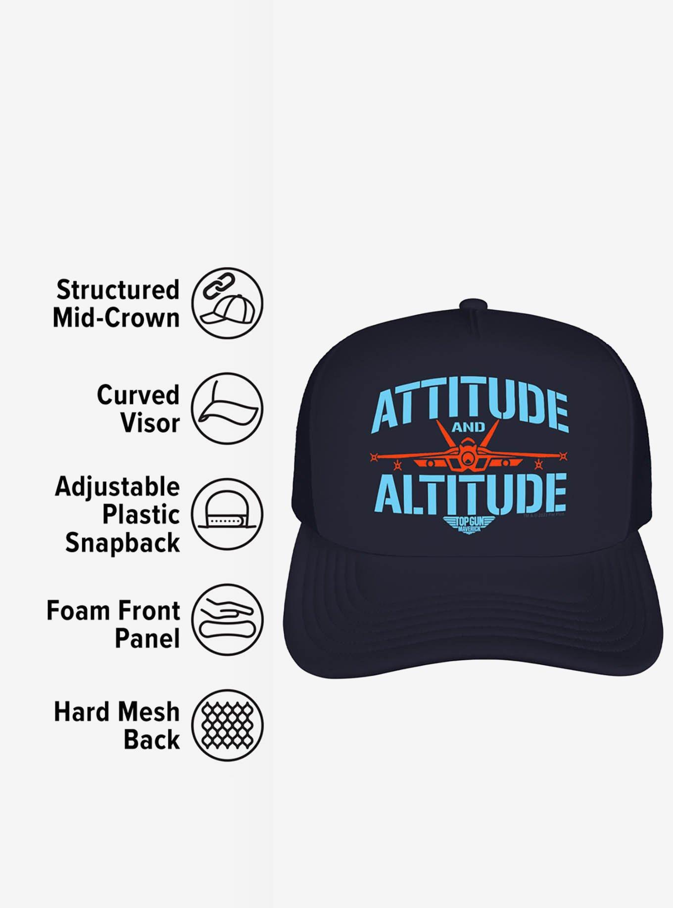 Top Gun: Maverick Attitude And Altitude Foam Trucker Hat, , alternate