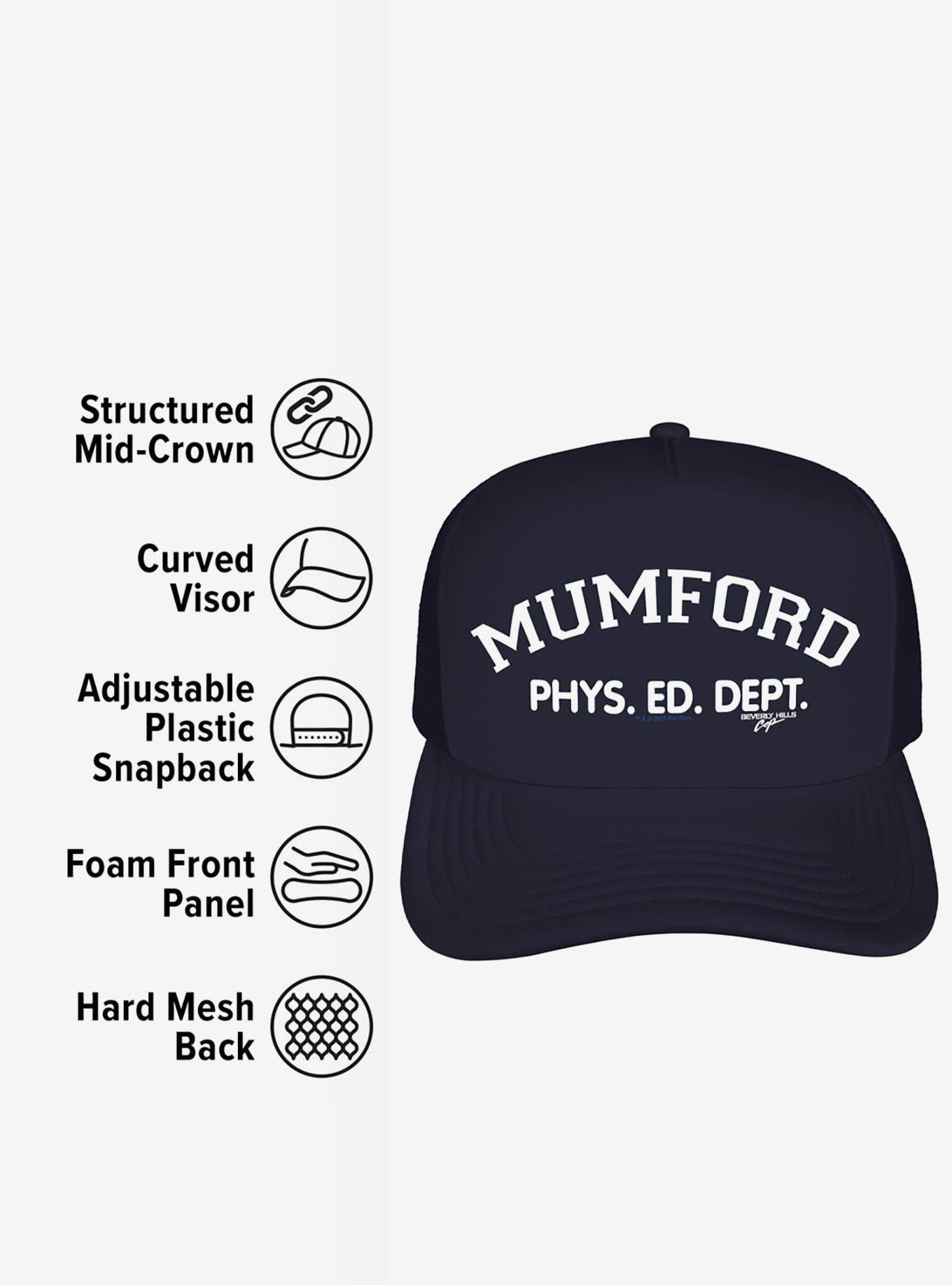 Beverly Hills Cop Mumford Phys. Ed Foam Trucker Hat, , alternate