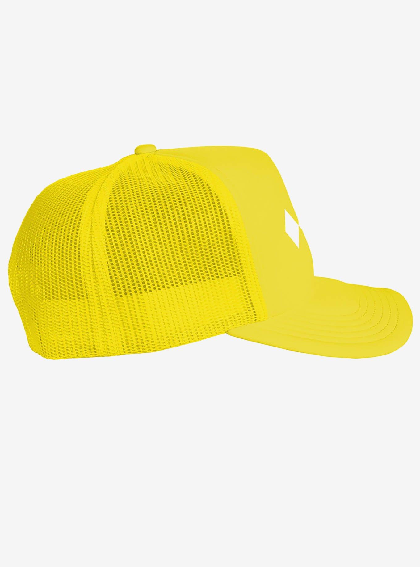 Power Rangers Yellow Chest Medallion Foam Trucker Hat, , alternate