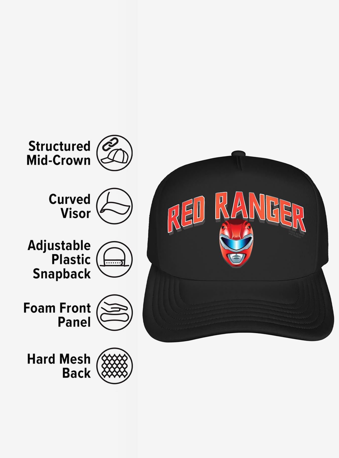 Power Rangers Red Ranger Helmet Foam Trucker Hat, , alternate
