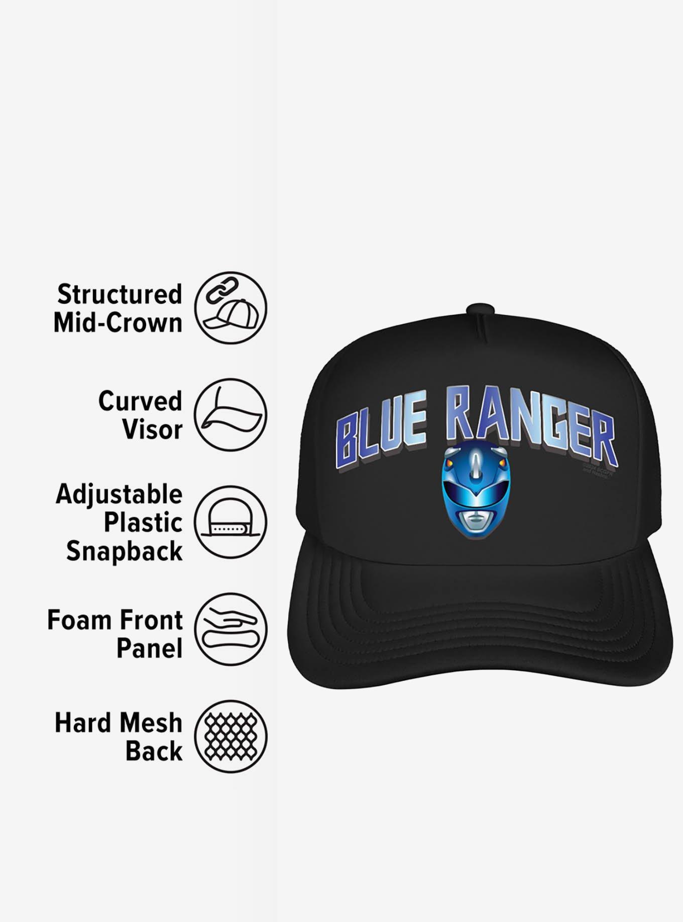 Power Rangers Blue Ranger Helmet Foam Trucker Hat, , alternate