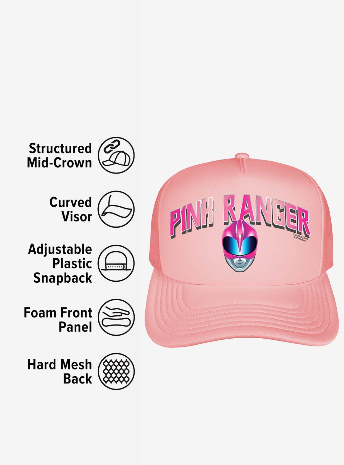 Power Rangers Pink Ranger Helmet Foam Trucker Hat, , alternate