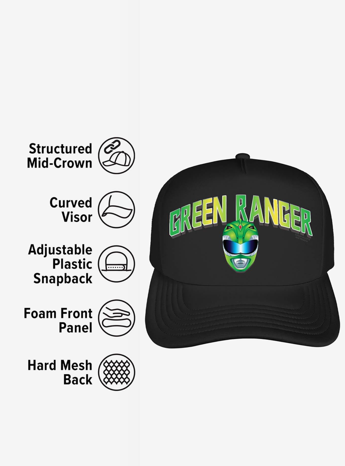 Power Rangers Green Ranger Helmet Foam Trucker Hat, , alternate