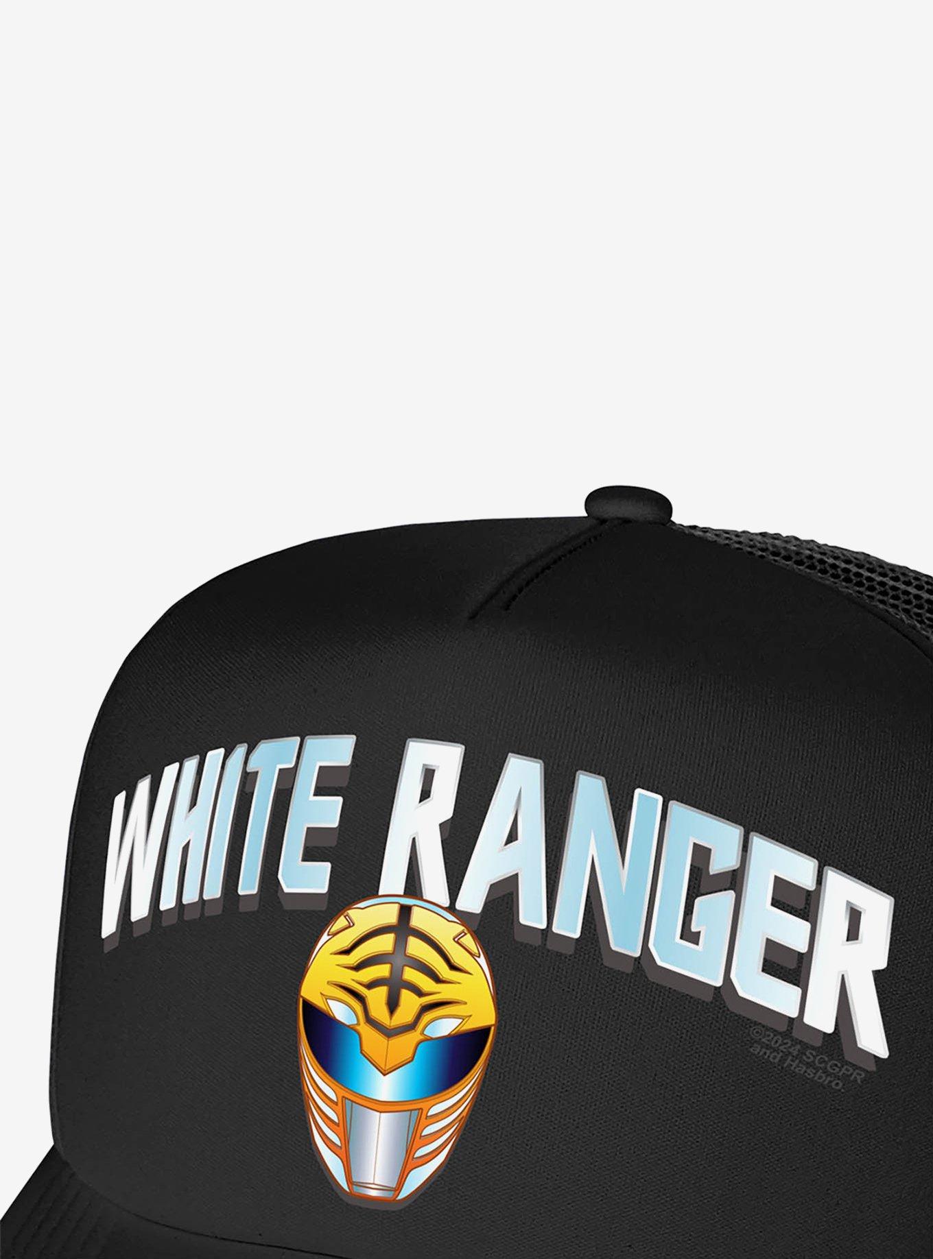 Power Rangers White Ranger Helmet Foam Trucker Hat