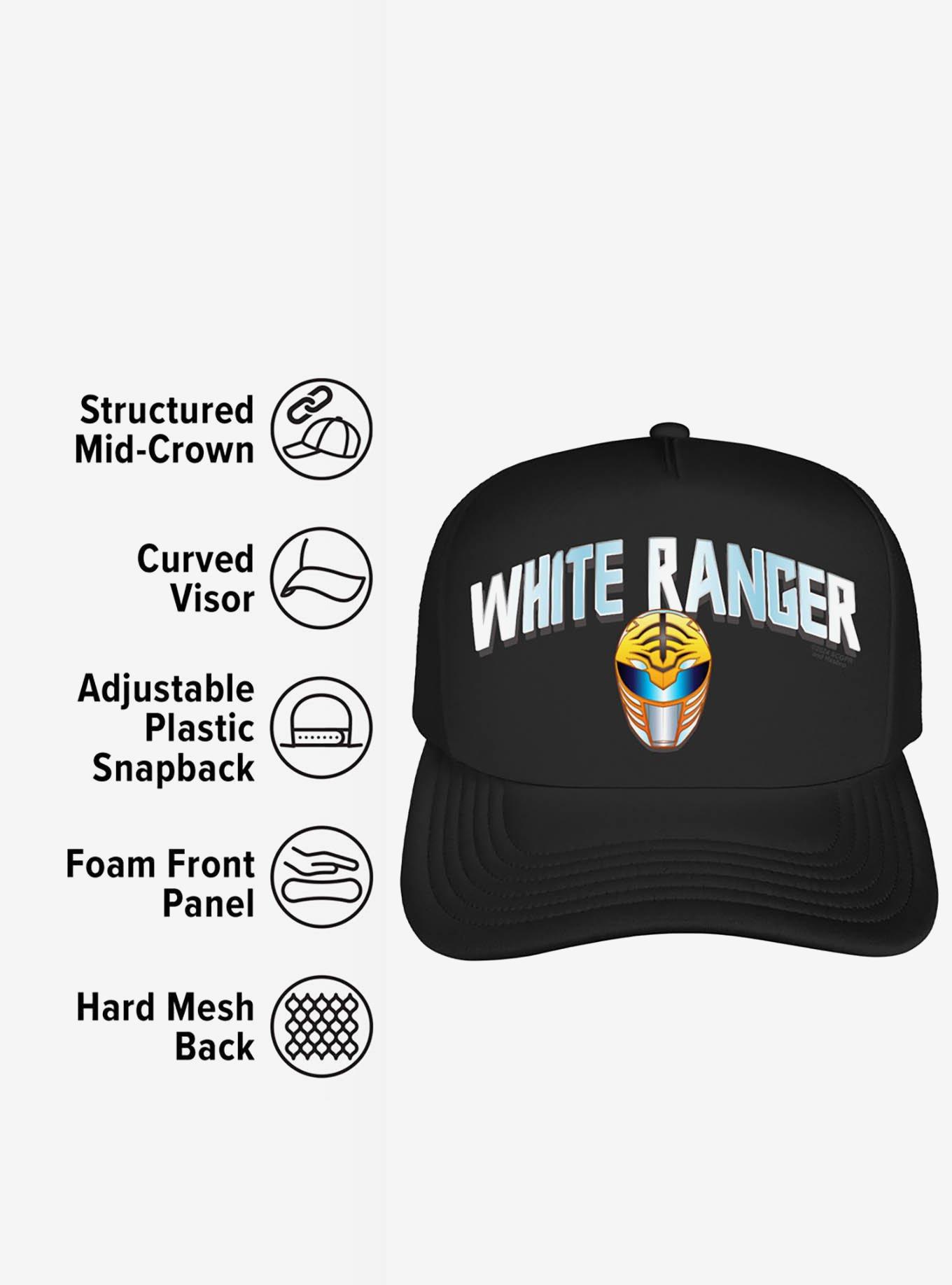 Power Rangers White Ranger Helmet Foam Trucker Hat, , alternate