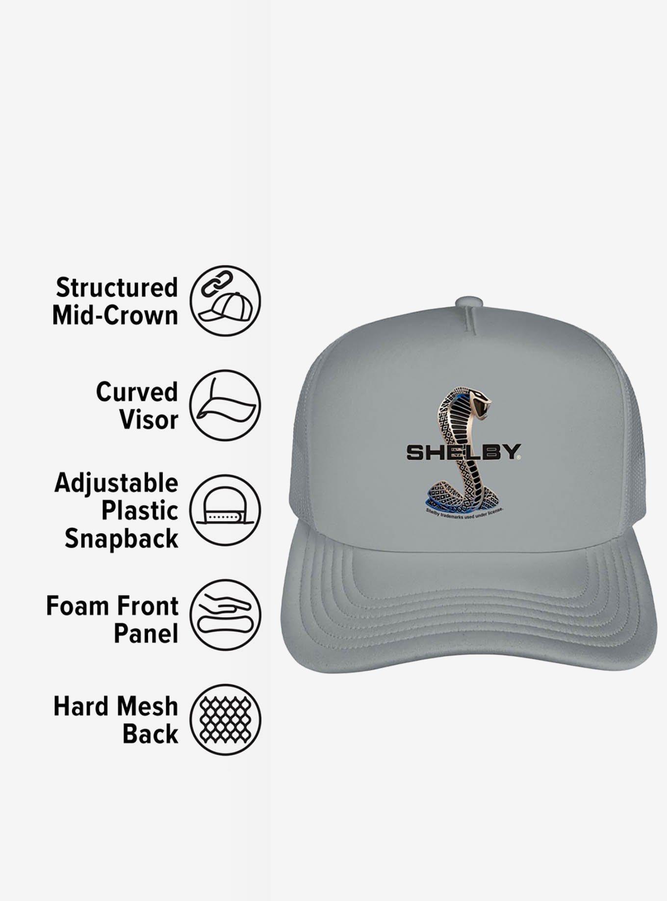 Shelby Cobra Snake Logo Foam Trucker Hat, , alternate