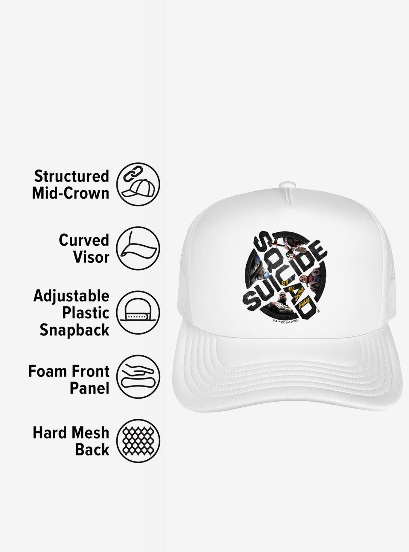 Suicide Squad: Kill The Justice League Logo Foam Trucker Hat, , alternate