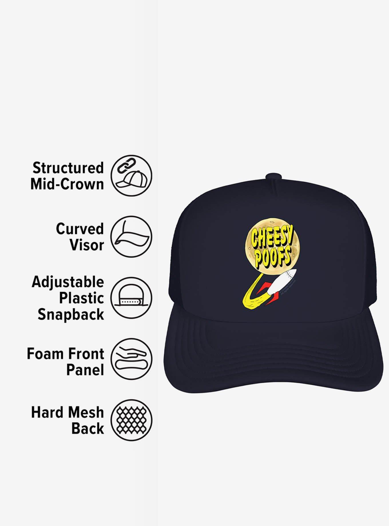 South Park Cheesy Poofs Logo Foam Trucker Hat, , alternate
