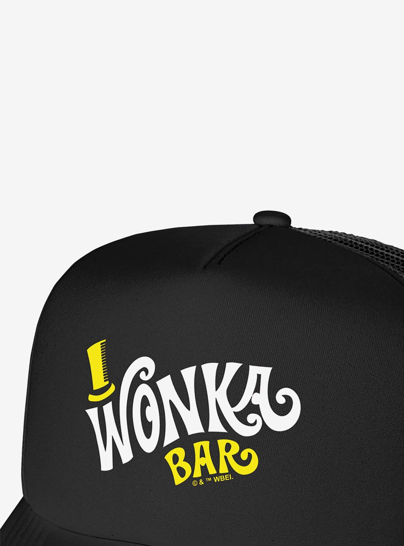 Willy Wonka And The Chocolate Factory Wonka Bar Logo Foam Trucker Hat, , alternate