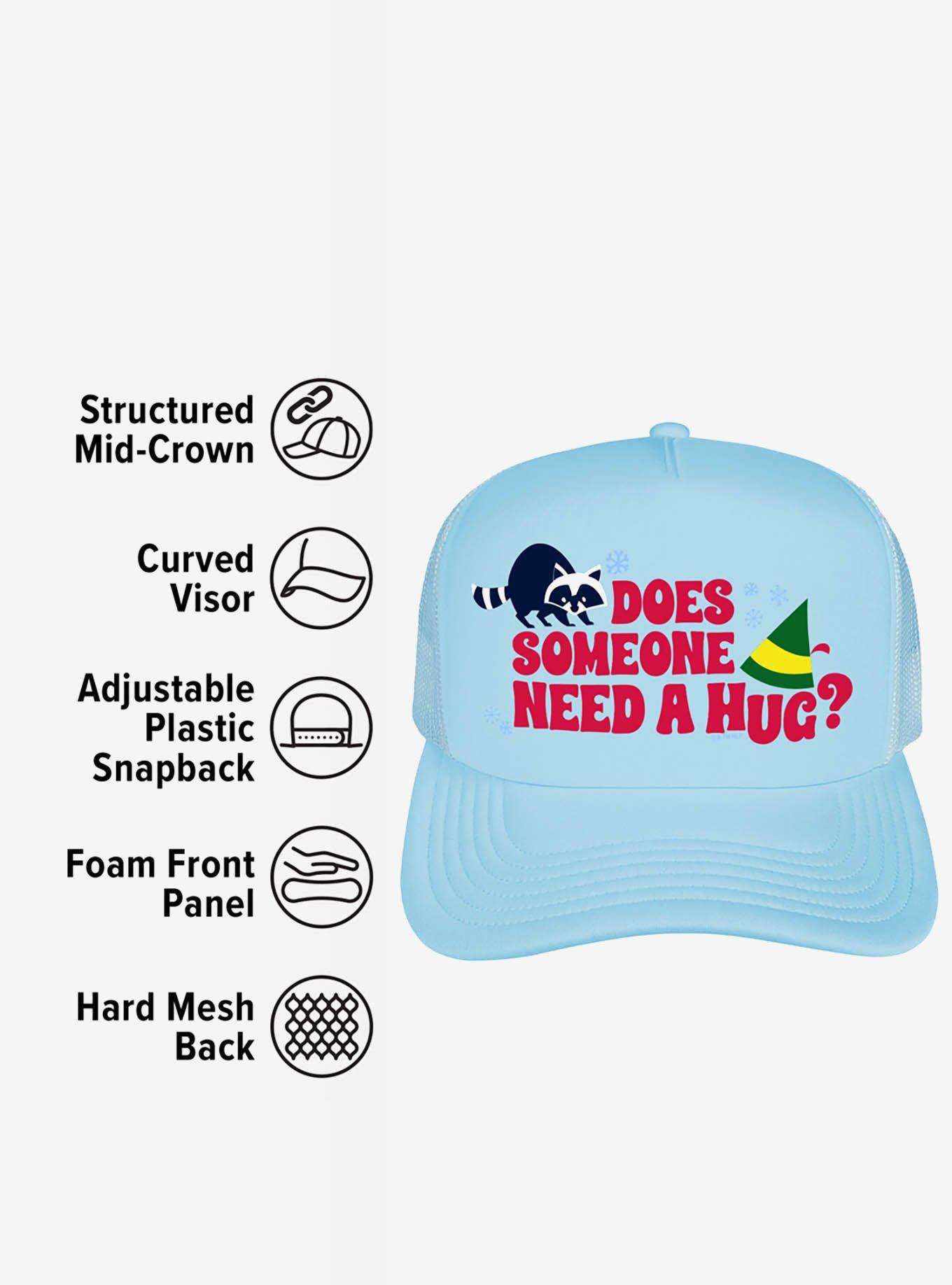 Elf Does Someone Need A Hug Foam Trucker Hat, , alternate